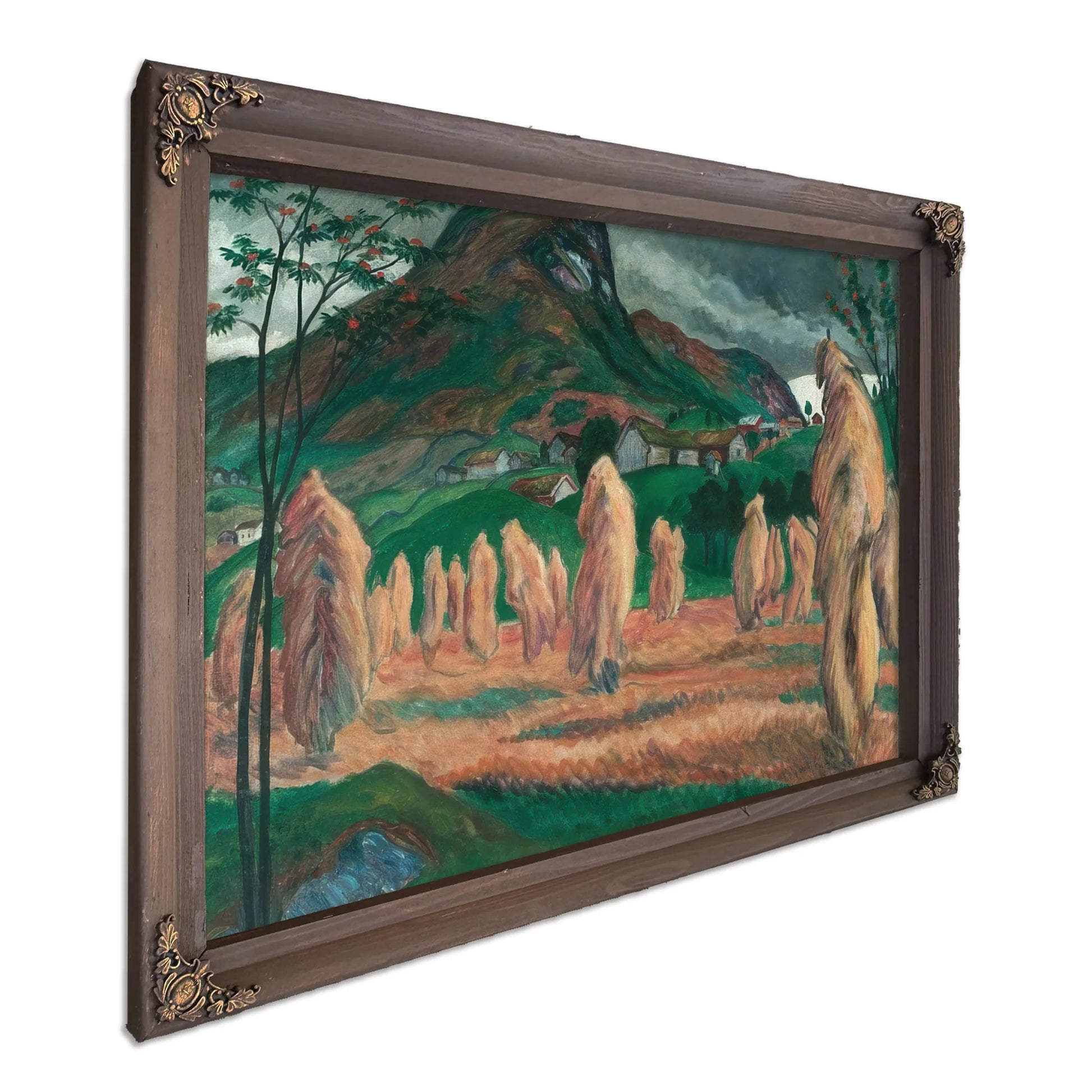 Corn Stooks By Nicolai Astrup Fine Art Print