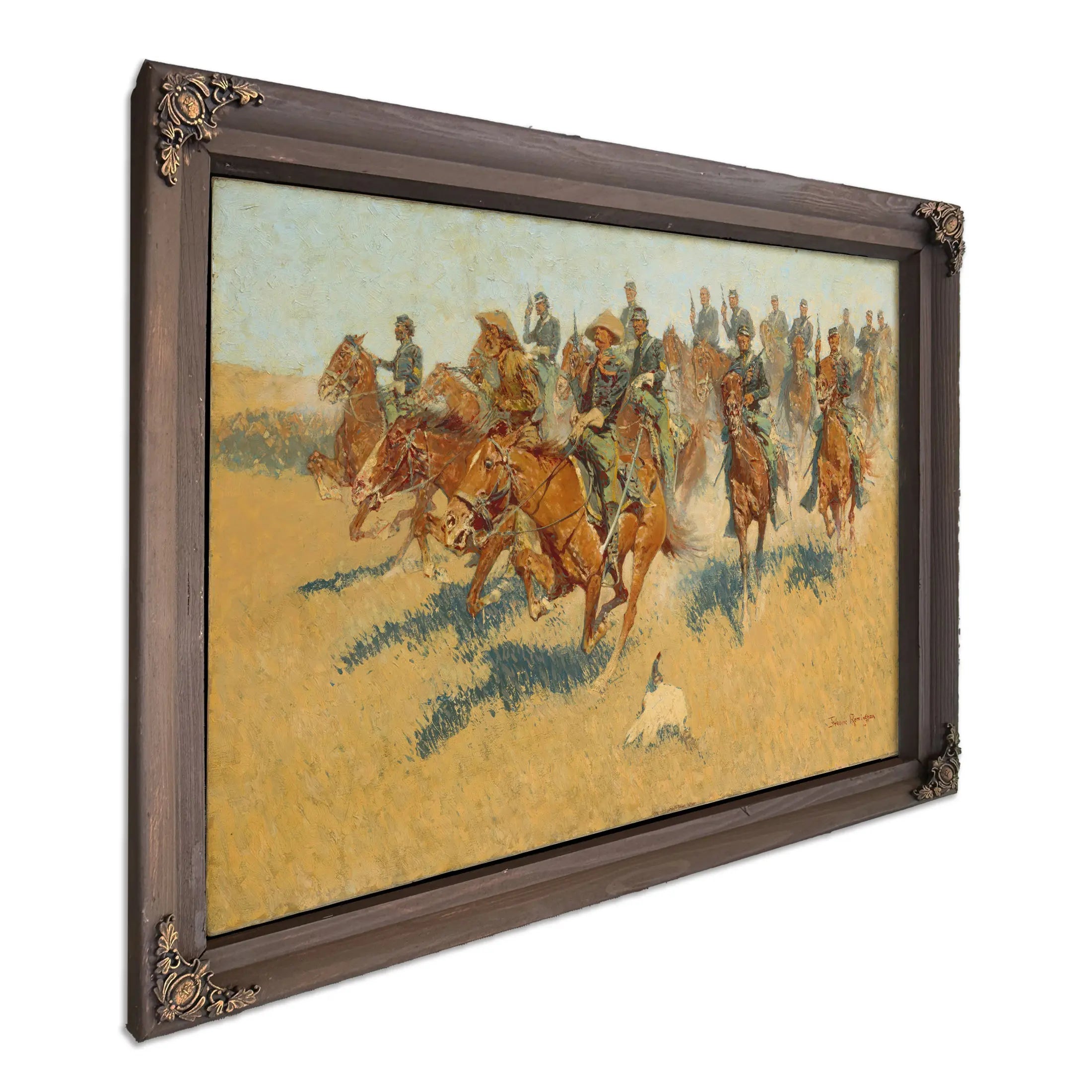 Cavalry Charge On The Southern Plains  by Frederic Remington