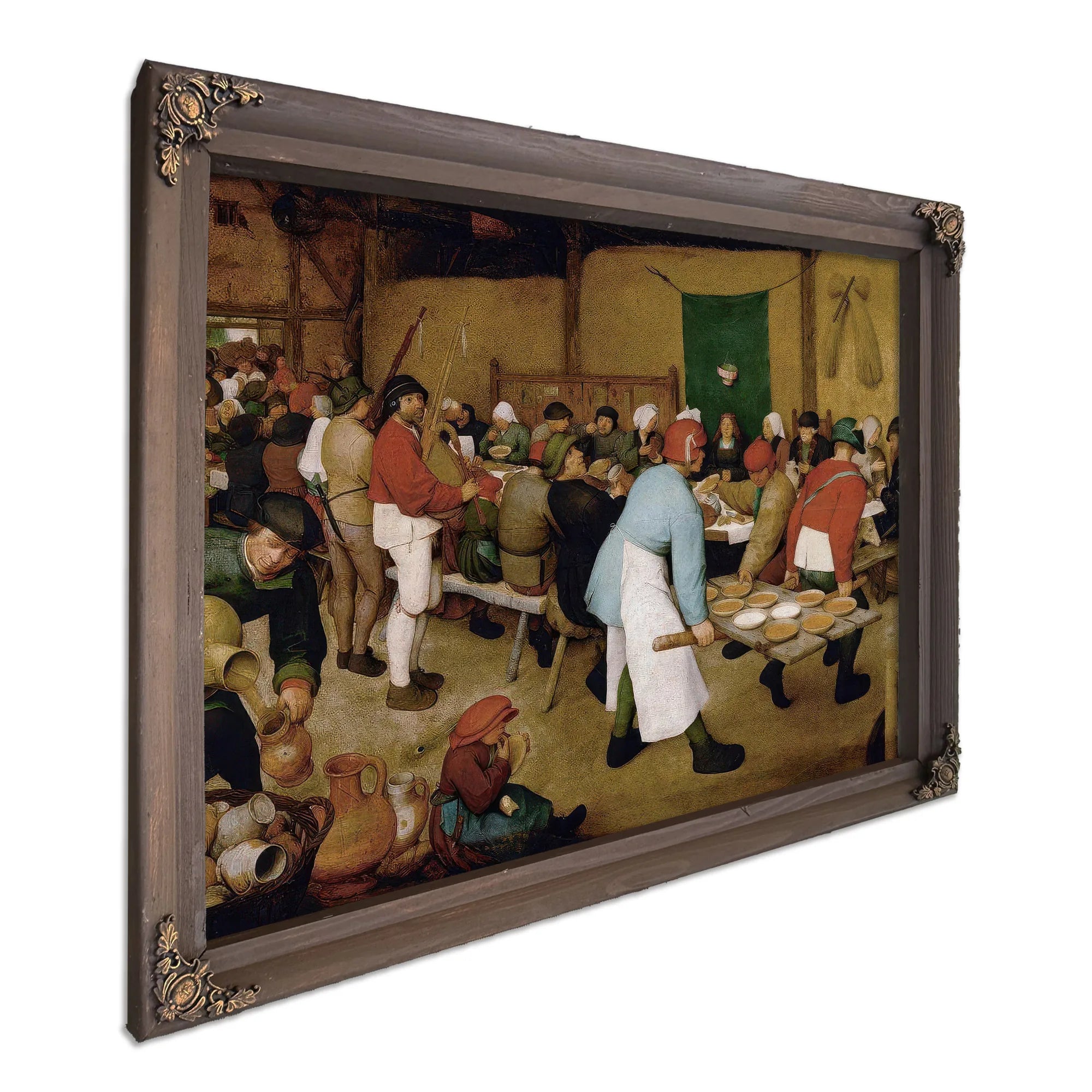 The Peasant Wedding 1568 Oil On Panel 114X164 Kunsthistorisches Museum By The Elder Fine Art Print