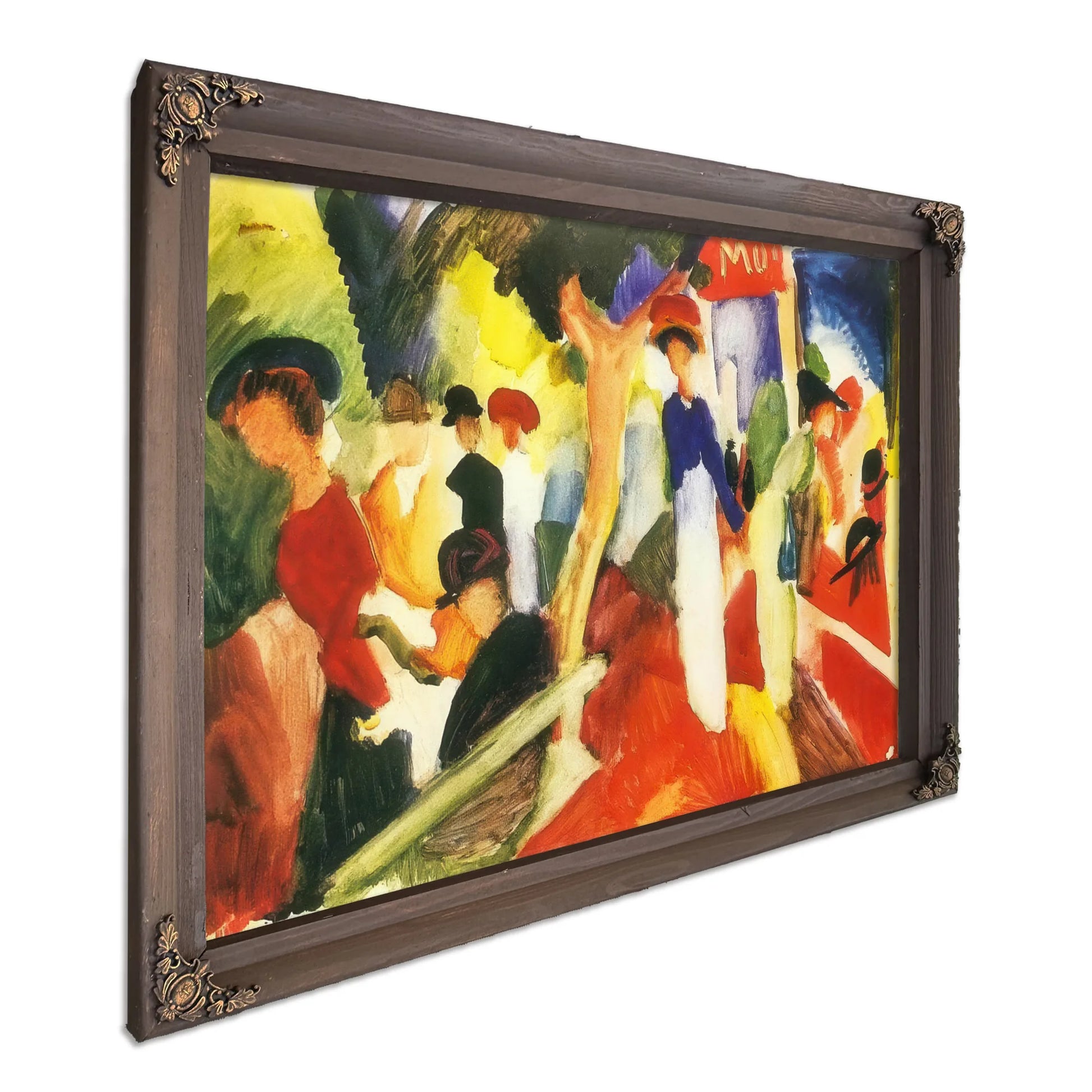Hat Shop On The Promenade By August Macke Fine Art Print