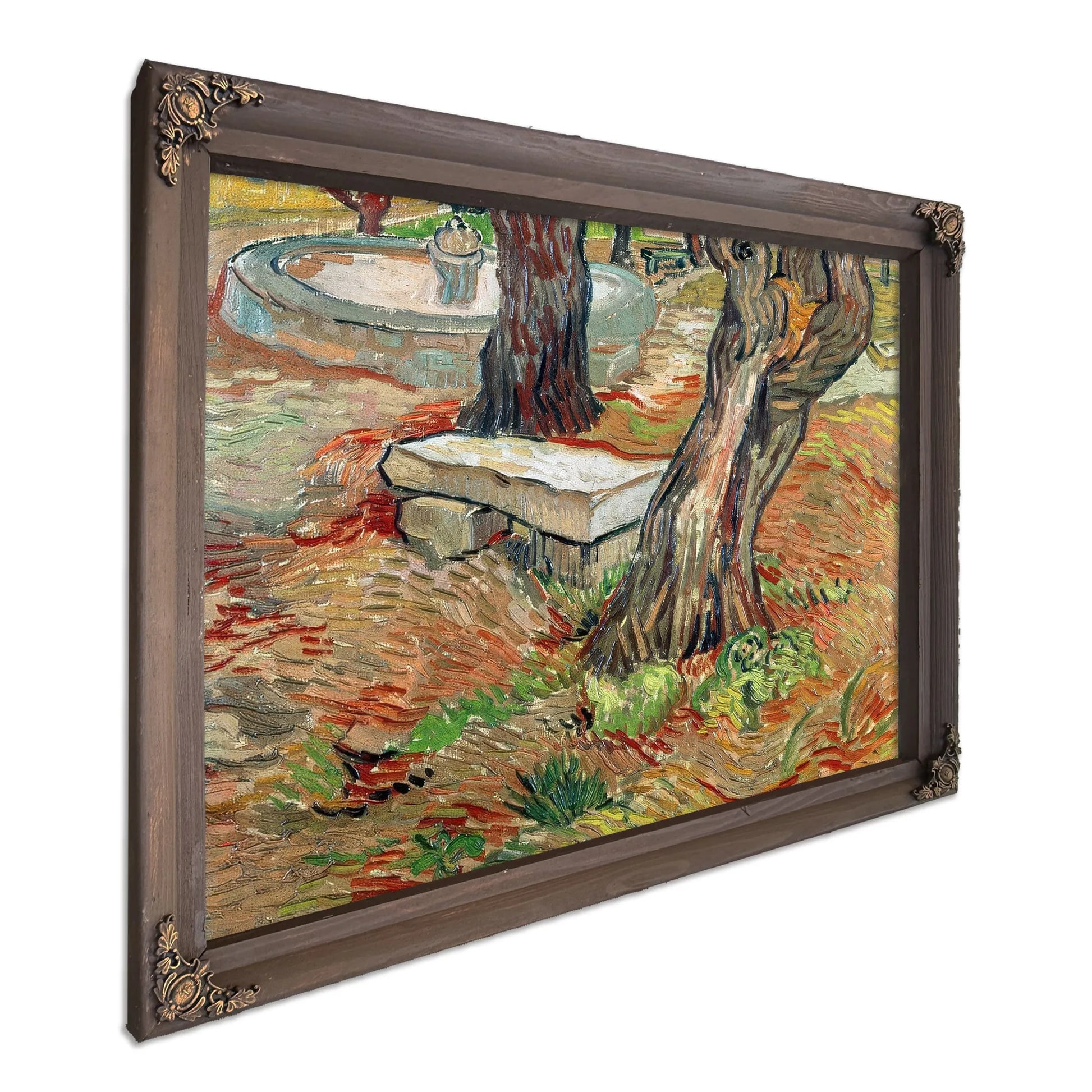The Bench At Saint Remy By Vincent Van Gogh Fine Art Print