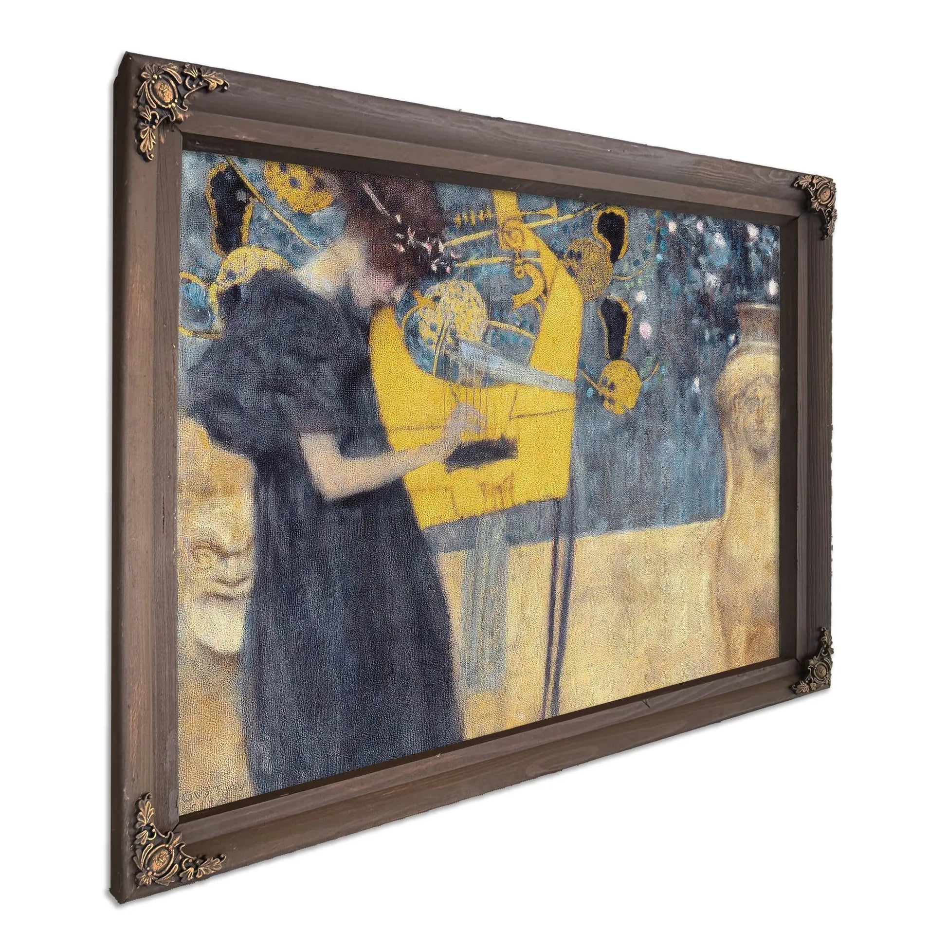 Music 1 1895 Allegory Neue Pinakothek By Gustav Klimt Fine Art Print