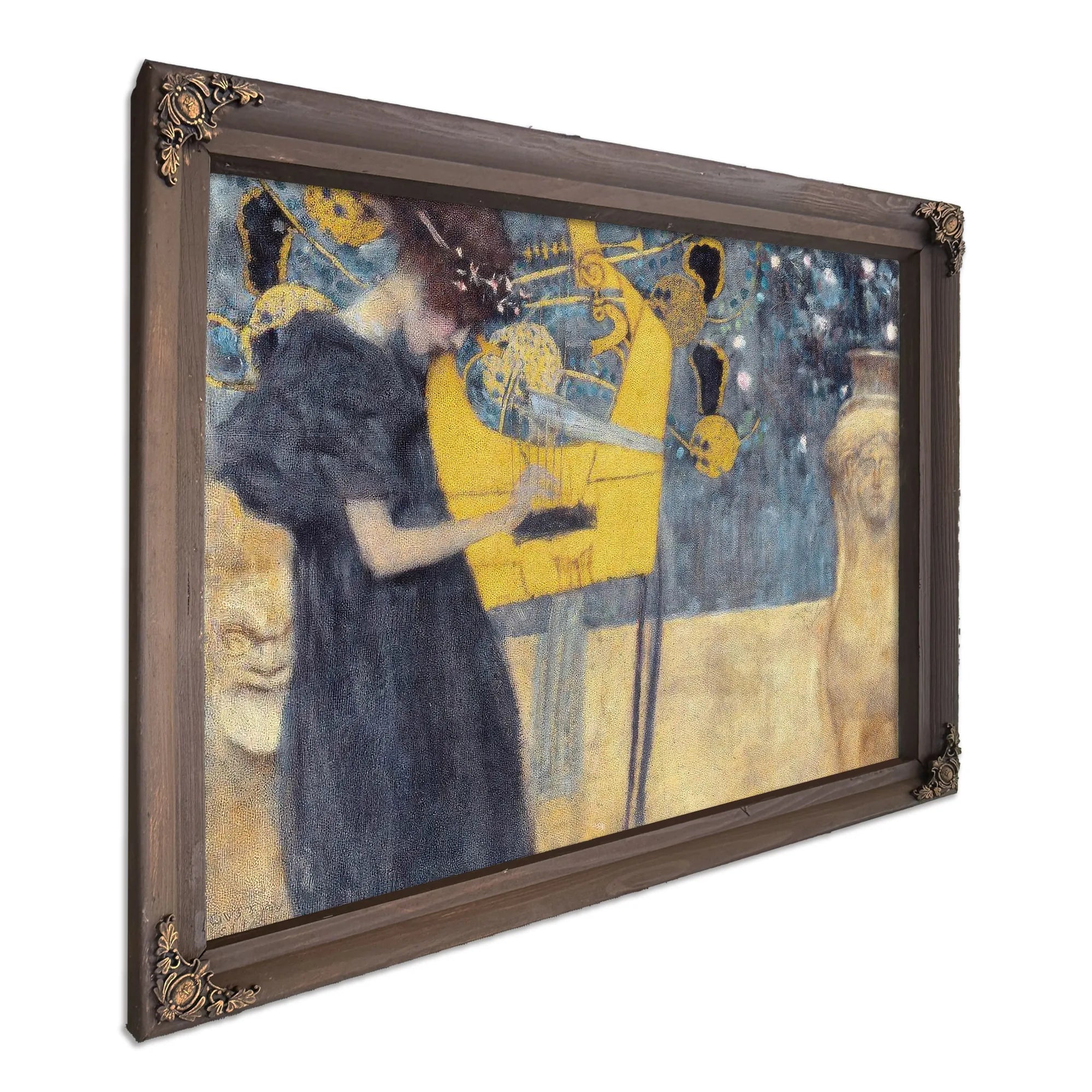 Music 1 1895 Allegory Neue Pinakothek By Gustav Klimt Fine Art Print