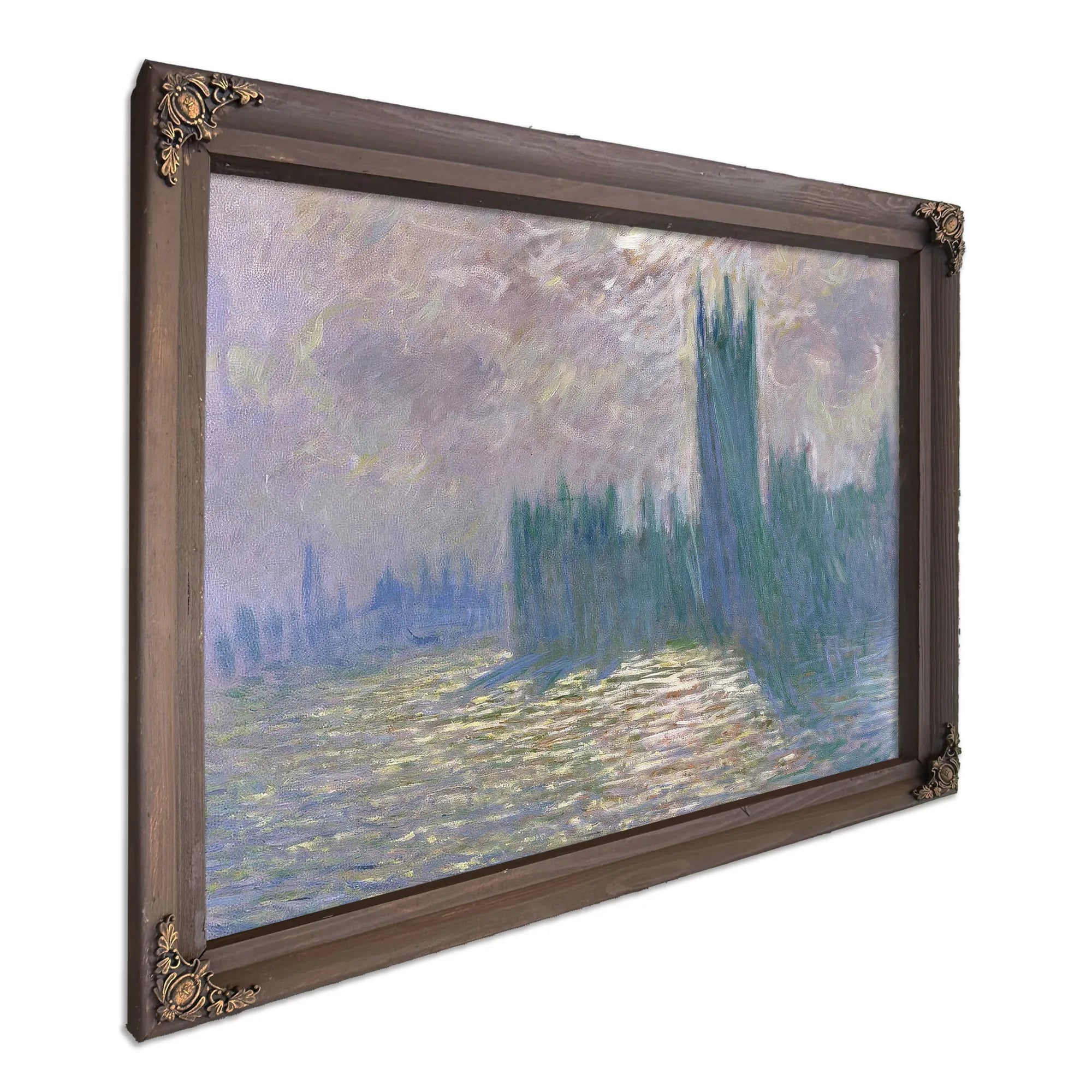 Parliament, Reflections On The Thames By Claude Monet Fine Art Print