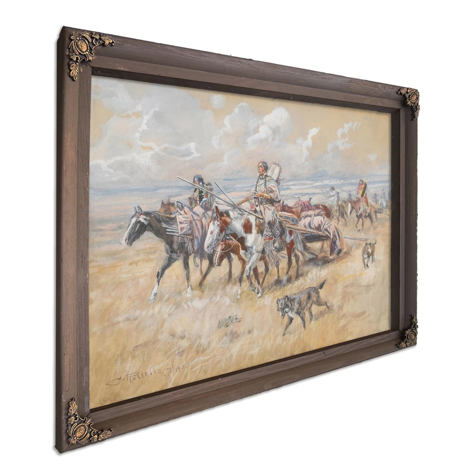 Women Of The Plains By Charles Marion Russell Fine Art Print
