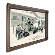 How Santa Claus Comes In Canadaa by Frederic Remington