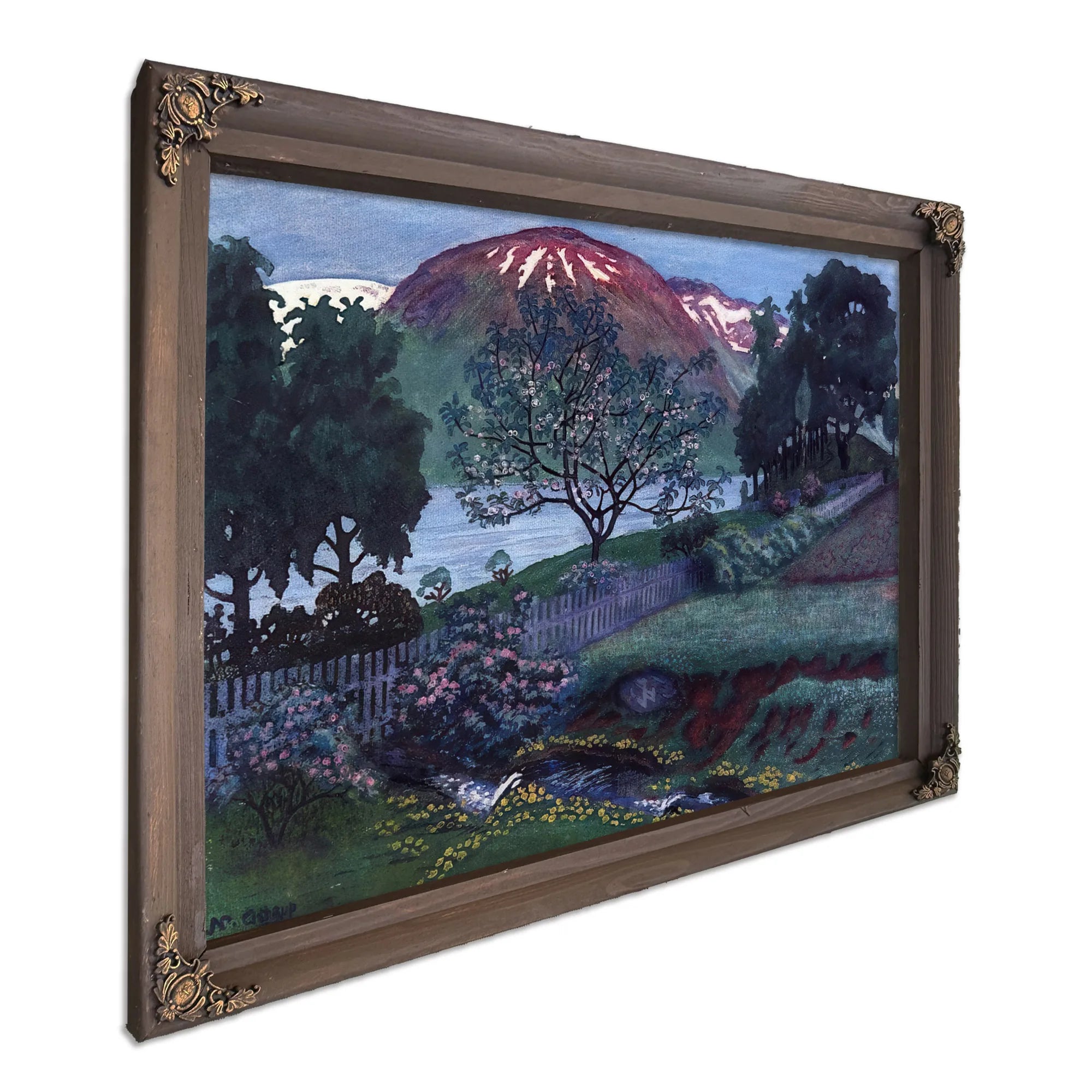 A Night In June In The Garden By Nicolai Astrup Fine Art Print