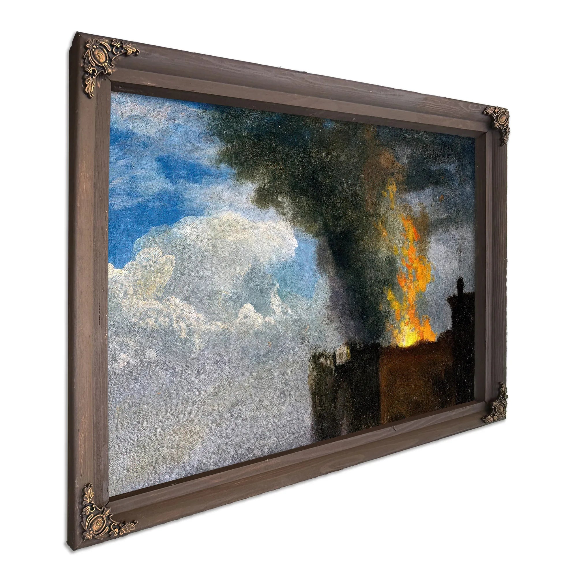 The Conflagration By Bierstadt Albert Fine Art Print