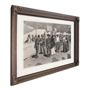 Paying The Indians For The Cherokee Strip Scenes Around The Government Paymasters Quarters by Frederic Remington