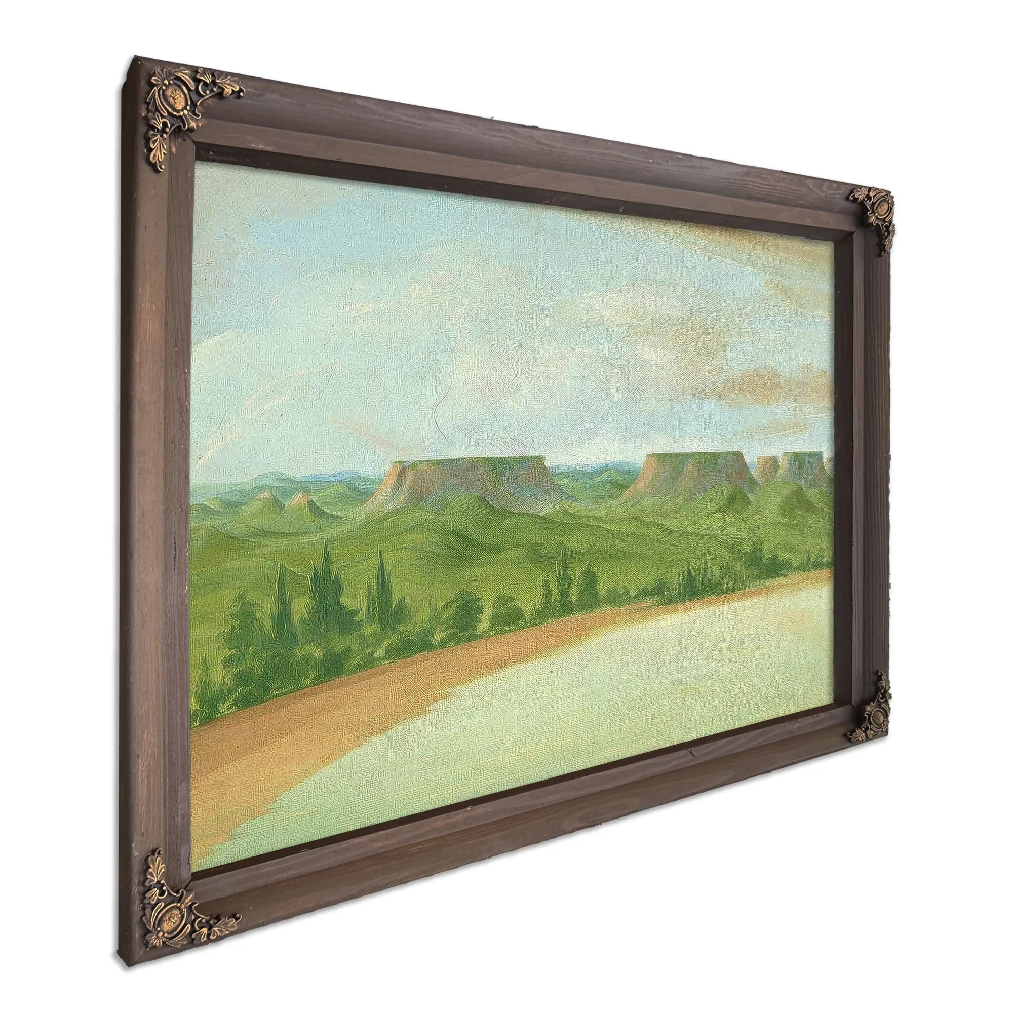 Square Hills, 1200 Miles Above St. Louis By George Catlin Fine Art Print