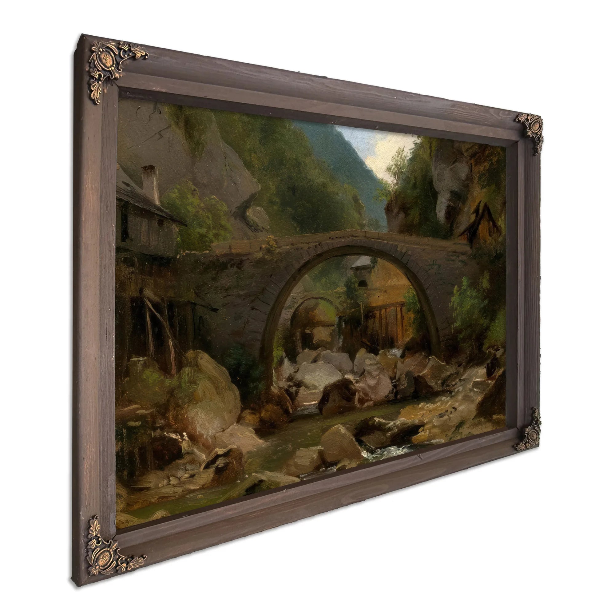 Mountain Stream In The Auvergne By Theodore Rousseau Fine Art Print