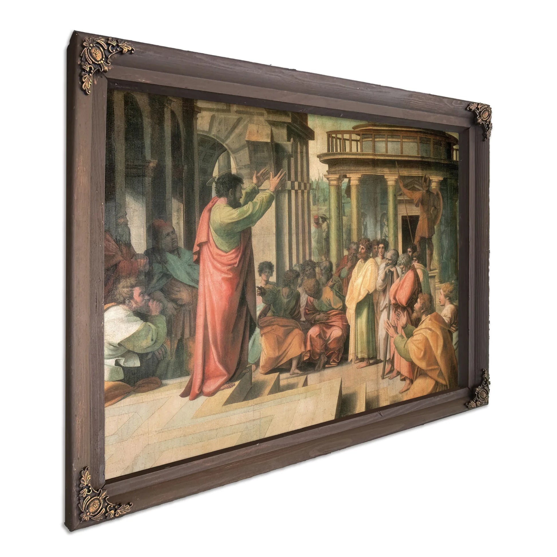 St. Paul Preaching In Athens By Raphael Fine Art Print