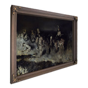 Frederic After Remingtonthe Grass Fire Backfiring by Frederic Remington