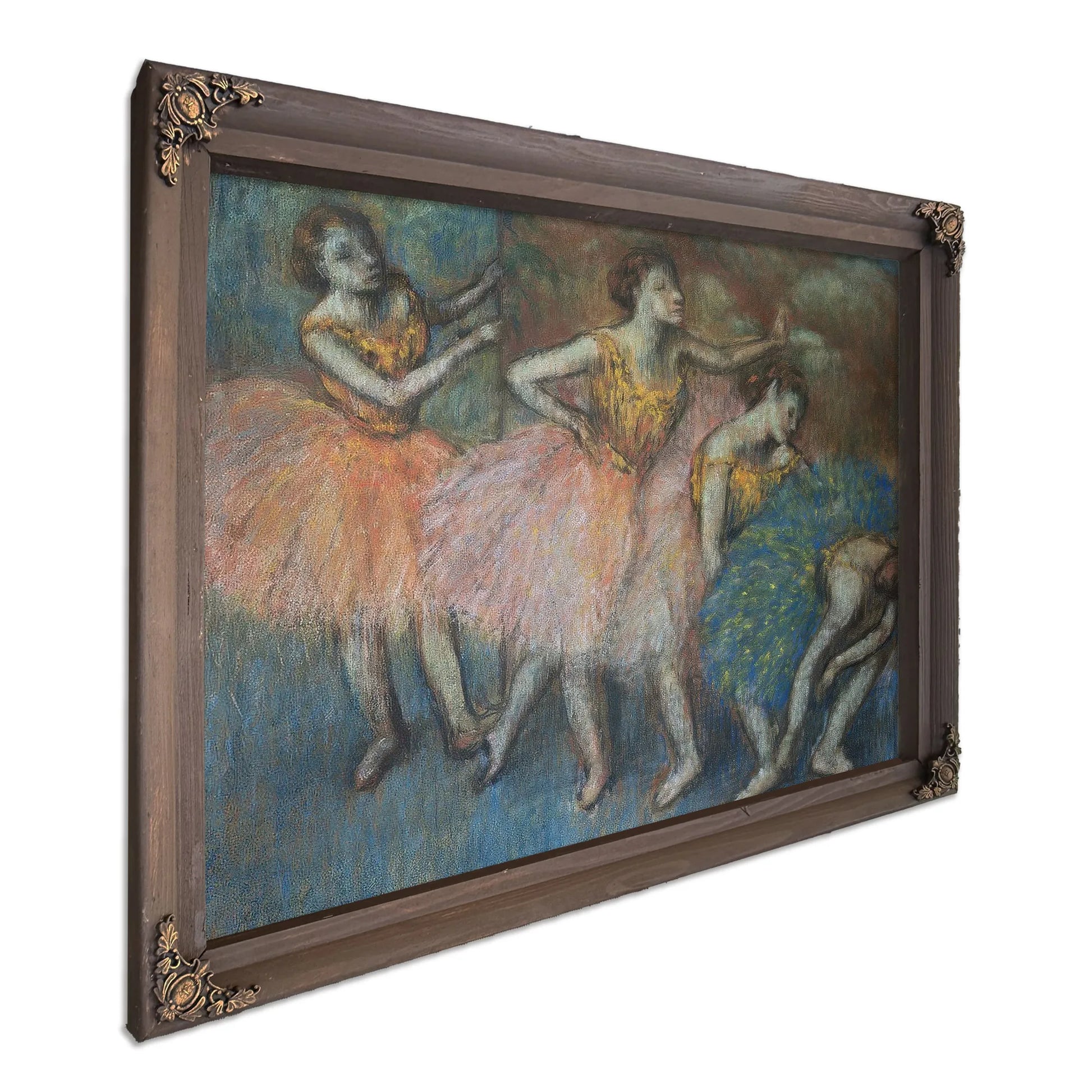 Green And Yellow Dancers By Edgar Degas Fine Art Print
