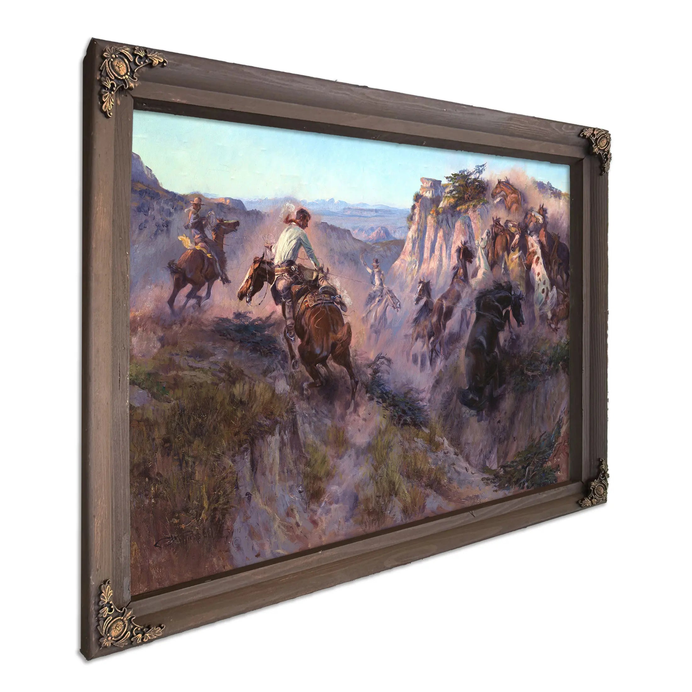 Wild Horse Hunters by Charles Marion Russell
