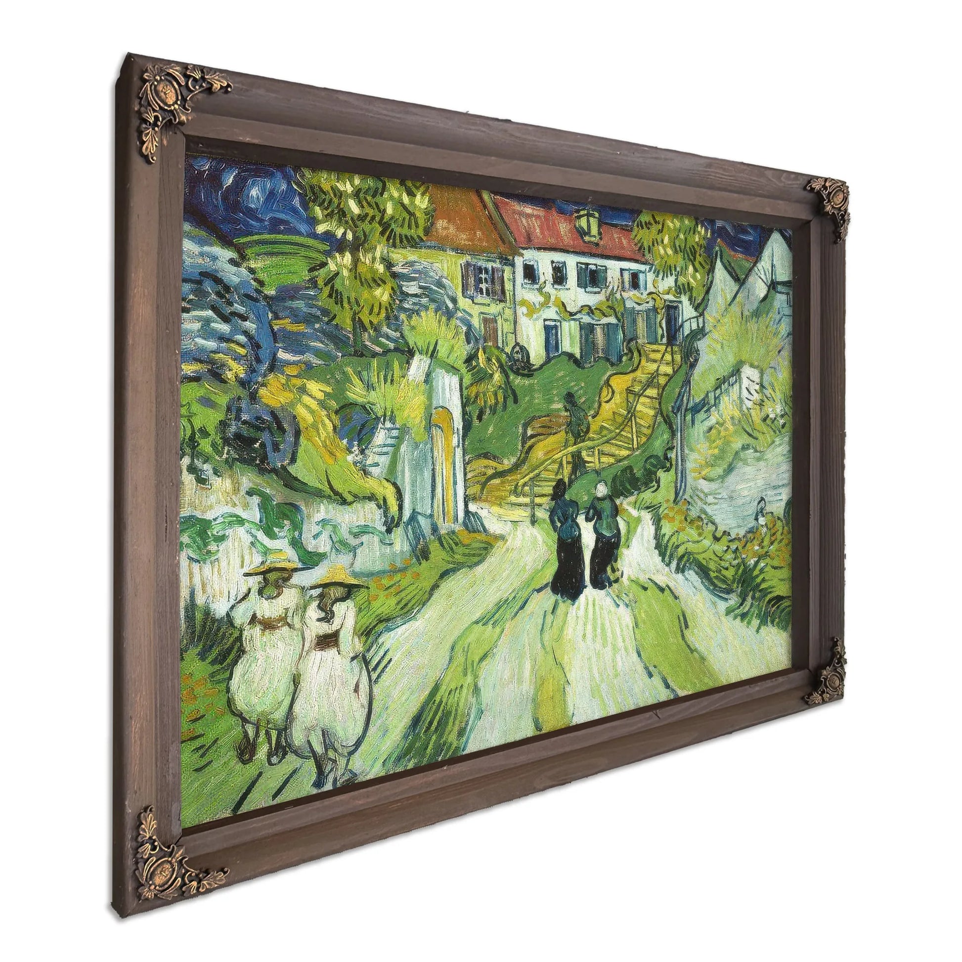 Stairway At Auvers 2 By Vincent Van Gogh Fine Art Print