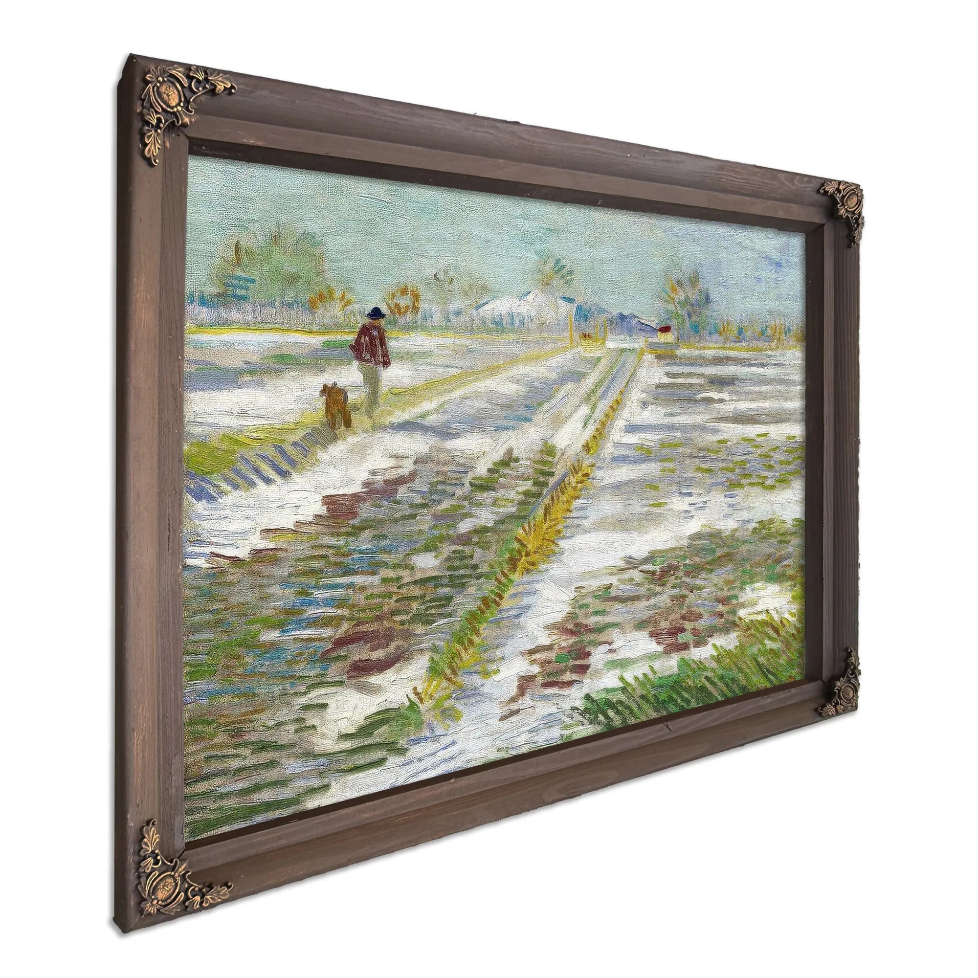 Landscape With Snow (Paysage Enneige) By Vincent Van Gogh Fine Art Print