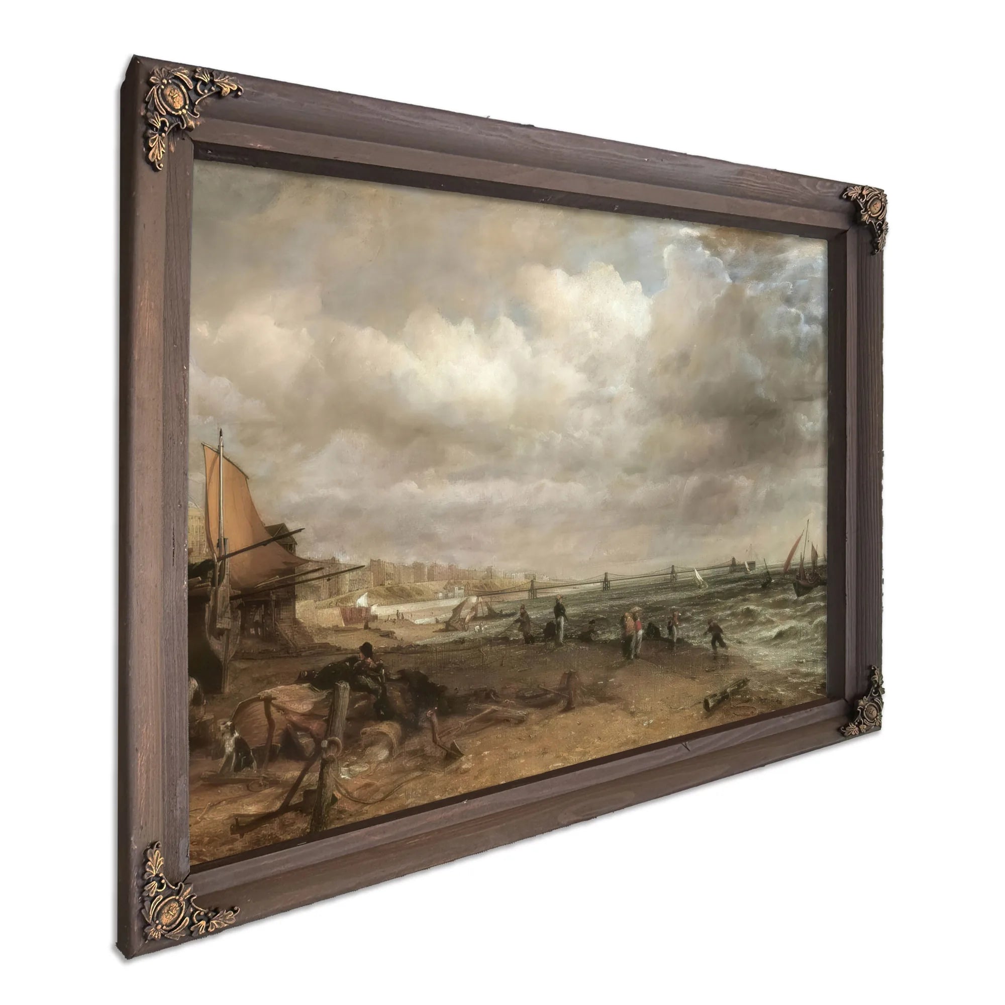The Chain Pier Brighton By John Constable Fine Art Print