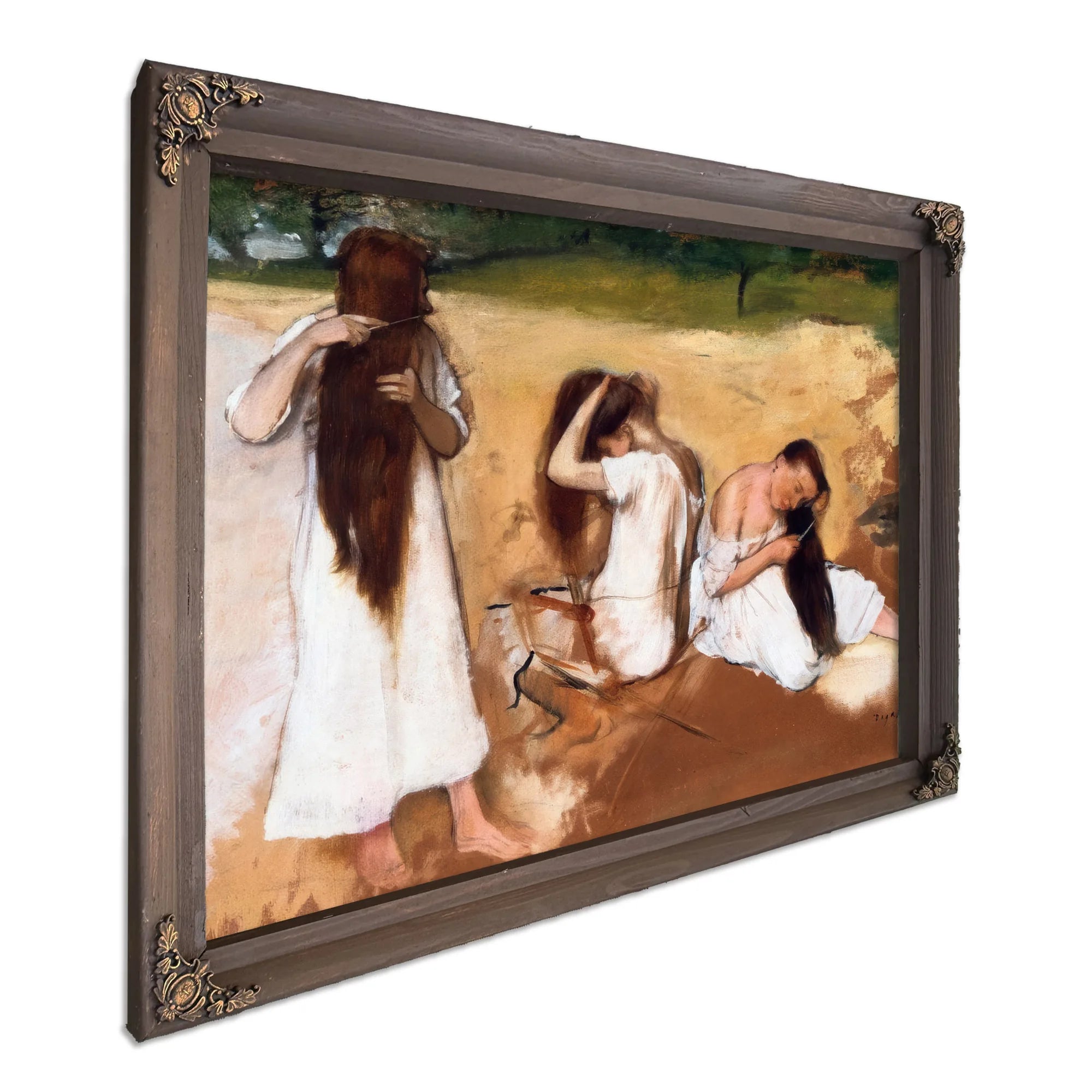 Women Combing Their Hair By Edgar Degas By 01 Fine Art Print