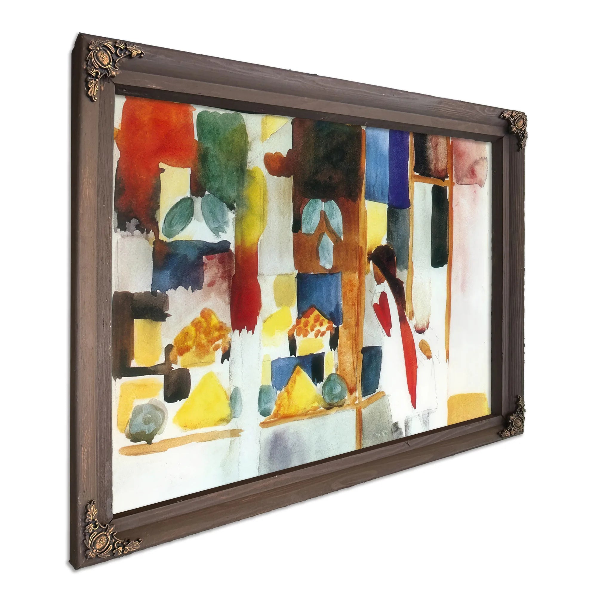 Children At The Grocery Shop I By August Macke Fine Art Print