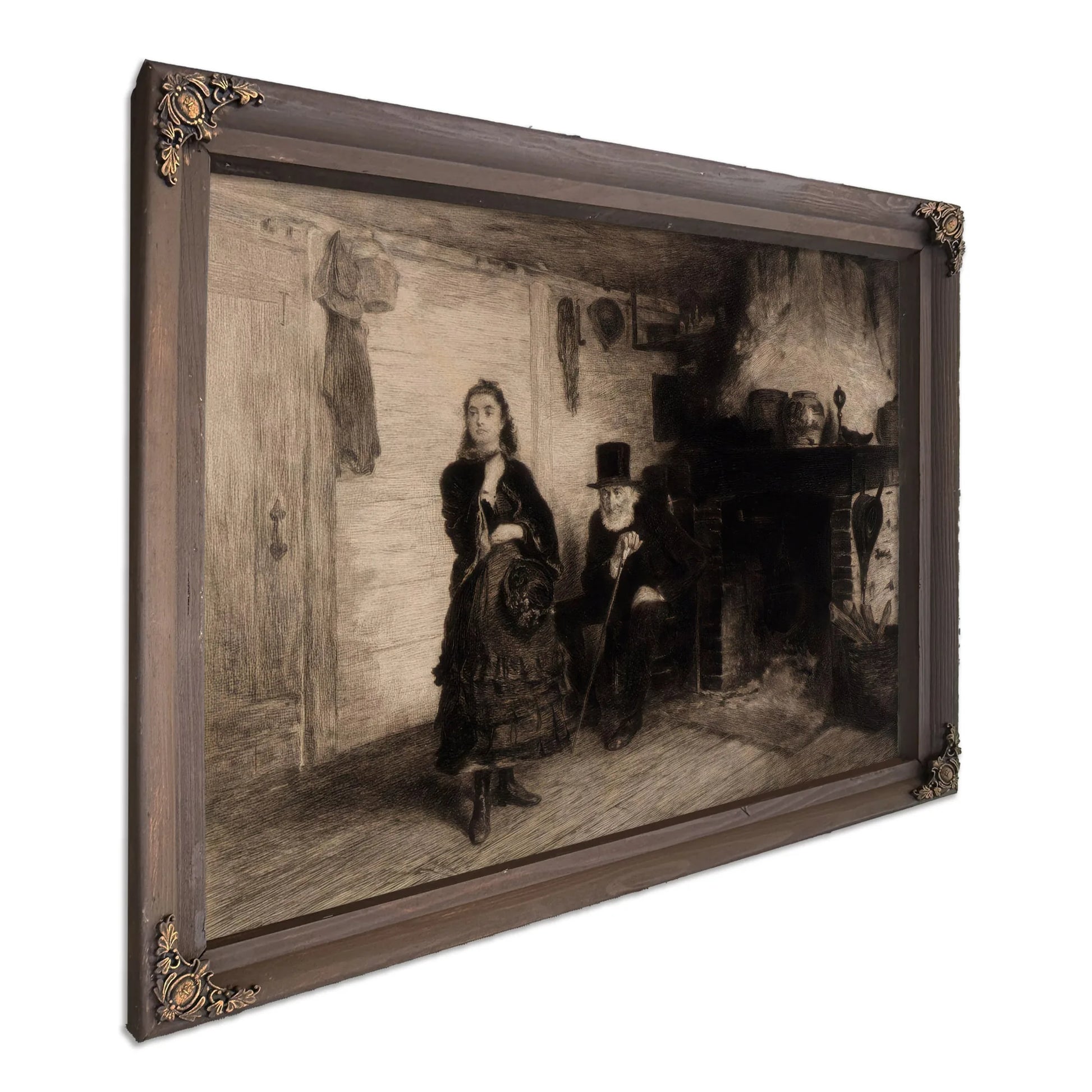 The Reprimand By Eastman Johnson Fine Art Print