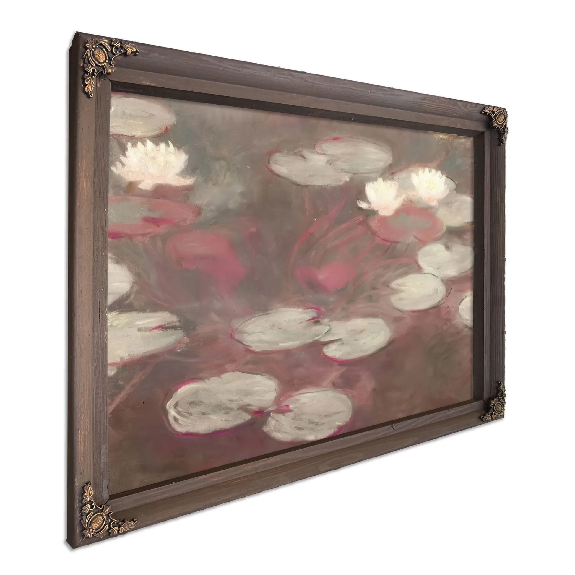 Pink Water Liies By Claude Monet Fine Art Print