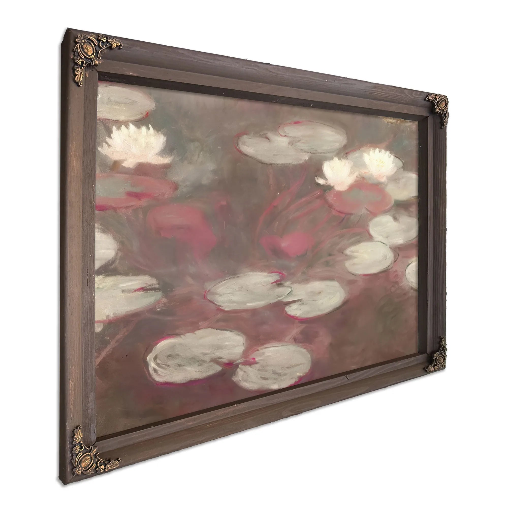Pink Water Liies By Claude Monet Fine Art Print