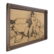 Nu Assis Se Coiffant by Suzanne Valadon