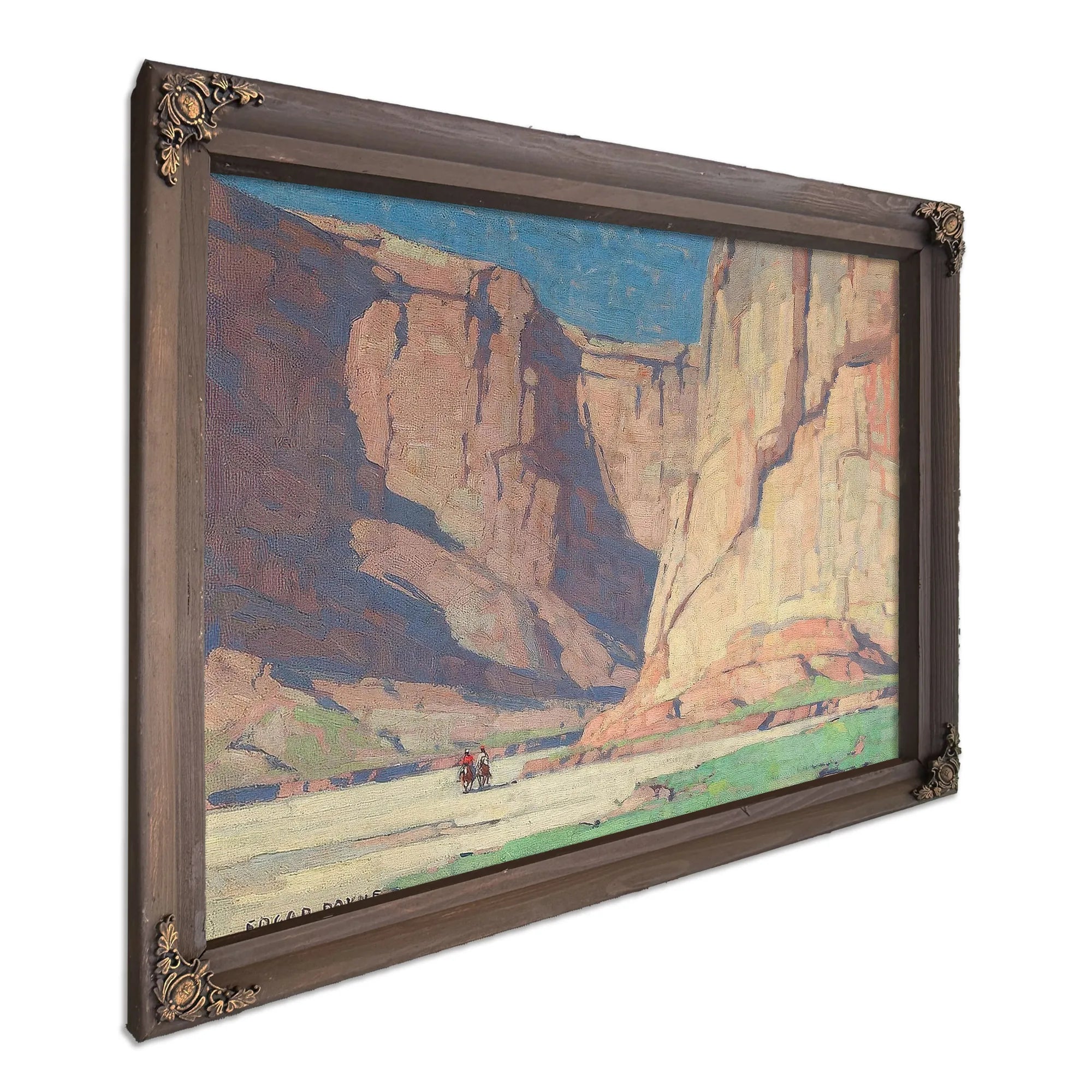 Riders In The Canyon De Chelly, Arizona By Edgar Payne Fine Art Print