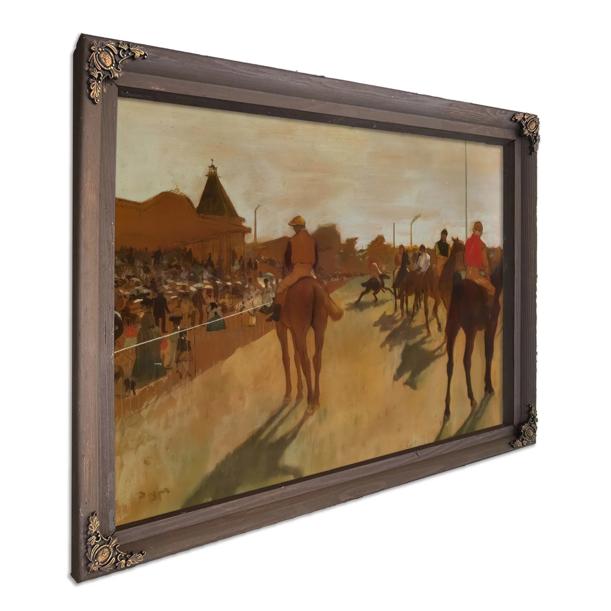 At The Race Course By Edgar Degas Fine Art Print