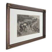 An Ox Train In The Mountains by Frederic Remington