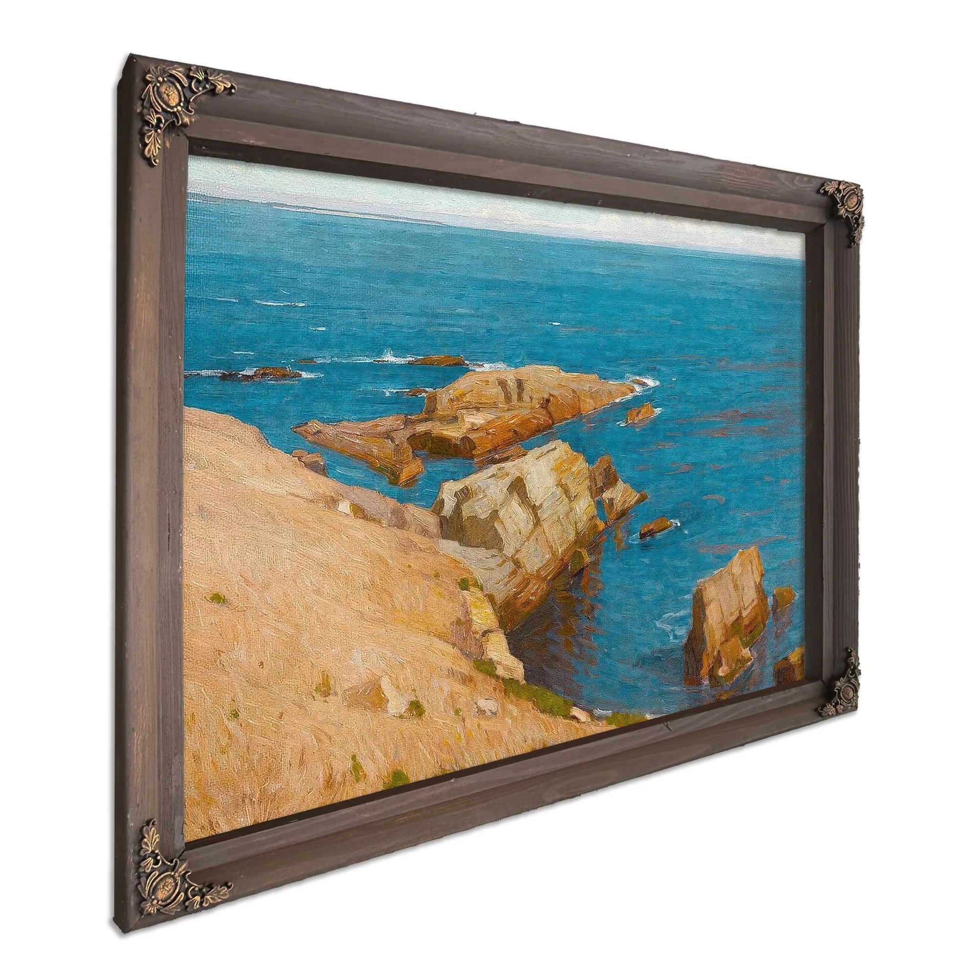 The Silent Summer Sea By William Wendt Fine Art Print