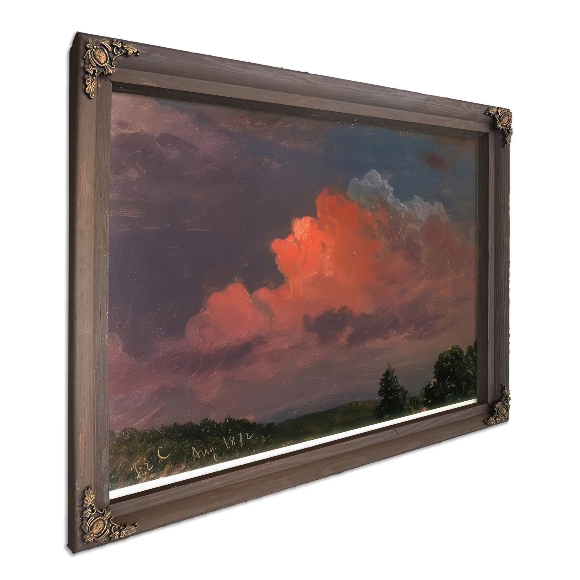 Nightfall Near Olana Hudson Ny By Frederic Edwin Church Fine Art Print