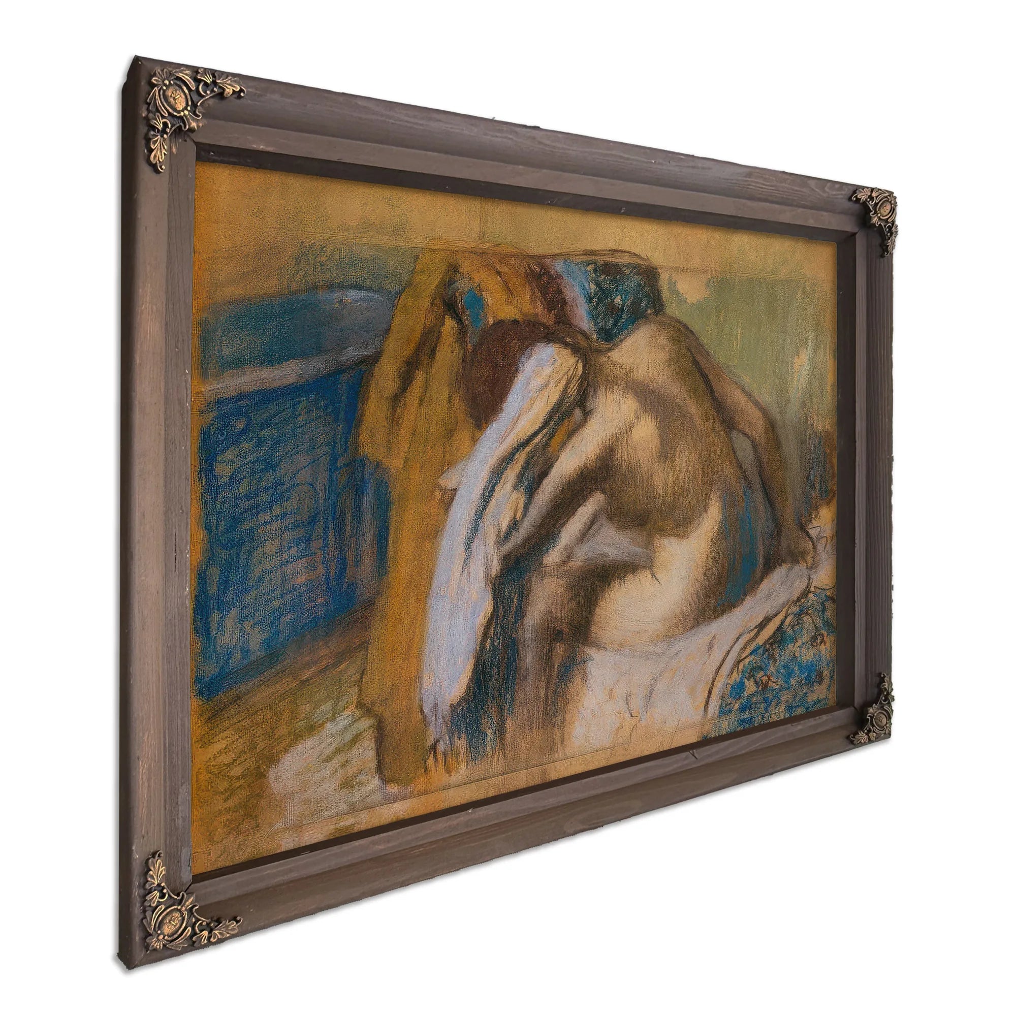Woman Drying Her Hair, After The Bath By Edgar Degas Fine Art Print