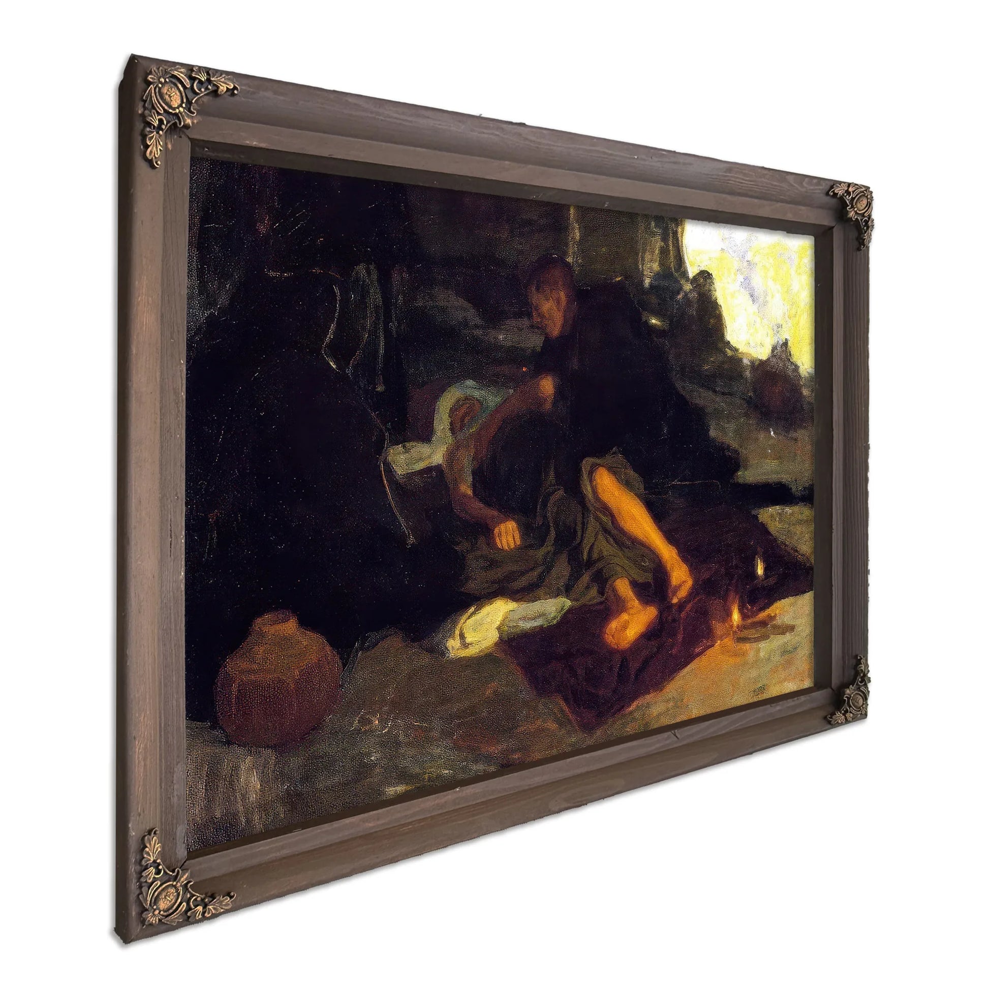 Job And His Three Friends By Henry Ossawa Tanner Fine Art Print