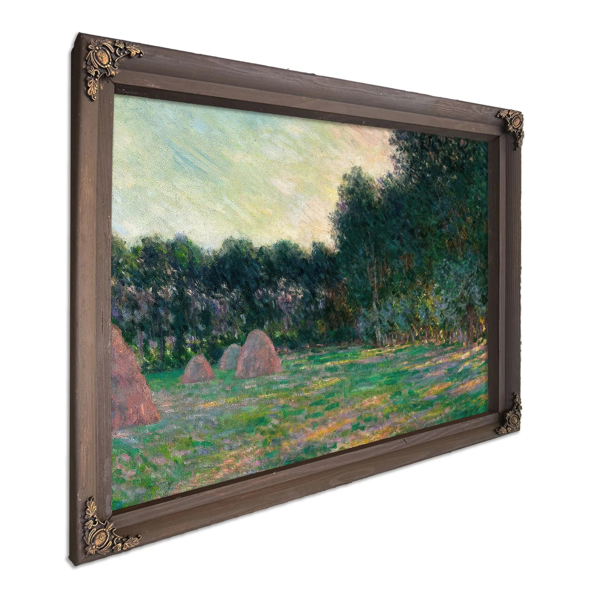 Meadow With Haystacks Near Giverny By Claude Monet Fine Art Print