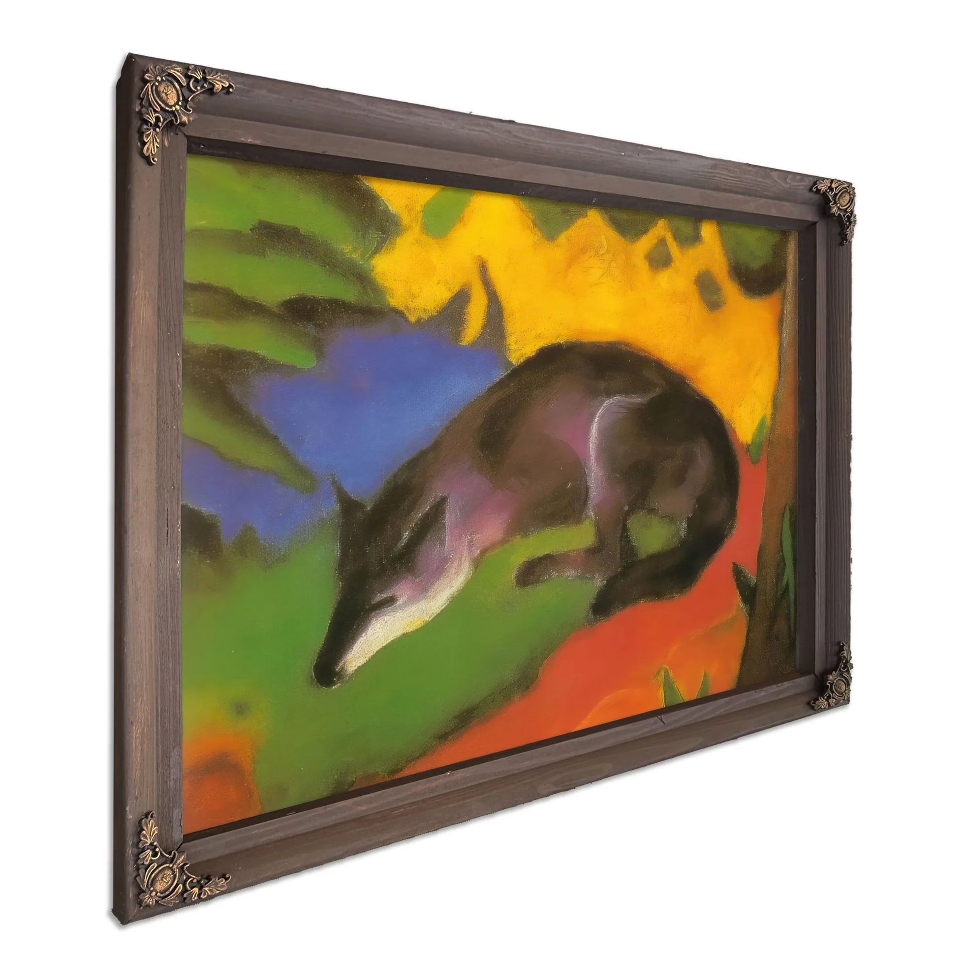 Blue Black Fox By Franz Marc Fine Art Print