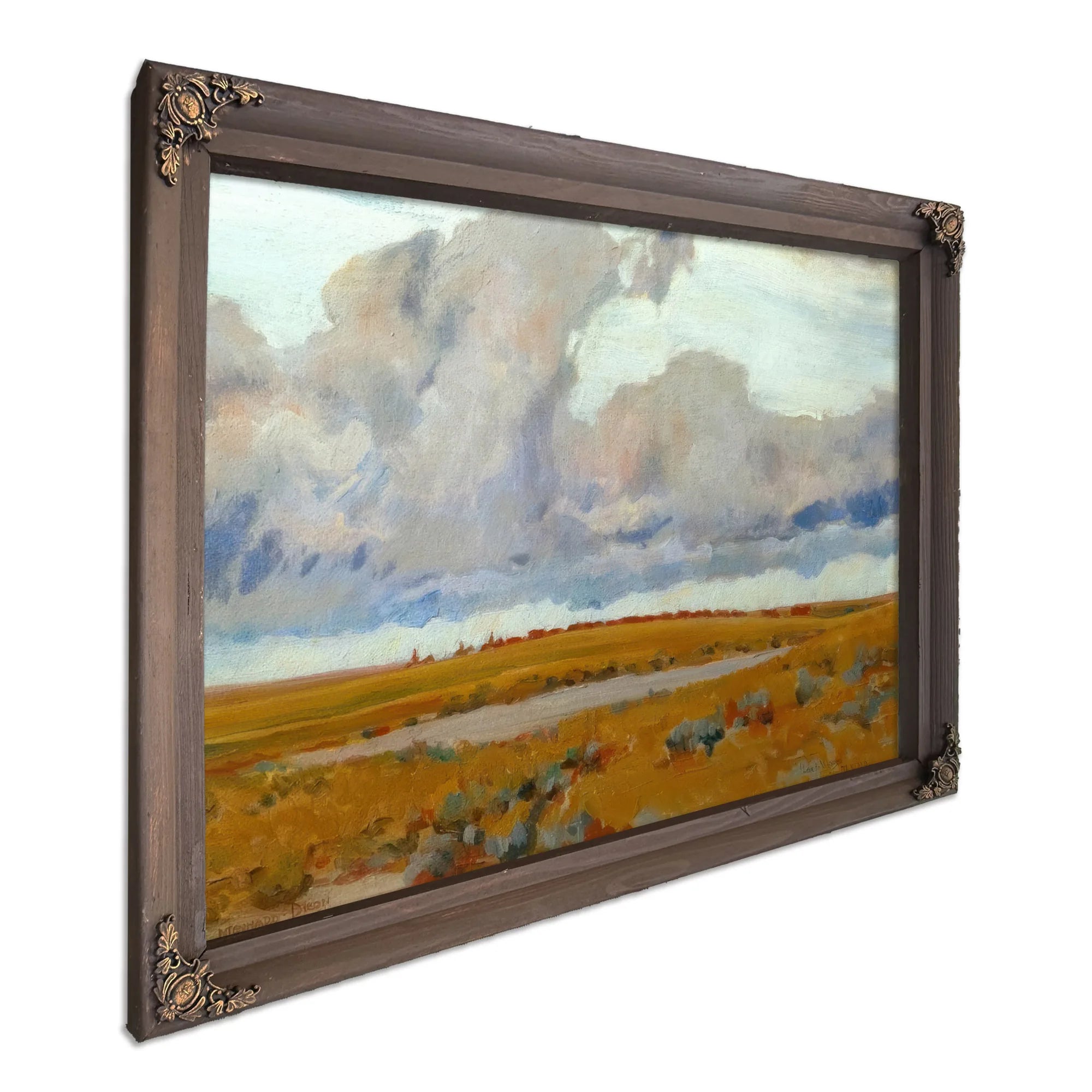 Passing Herd And Storm By Maynard Dixon Fine Art Print