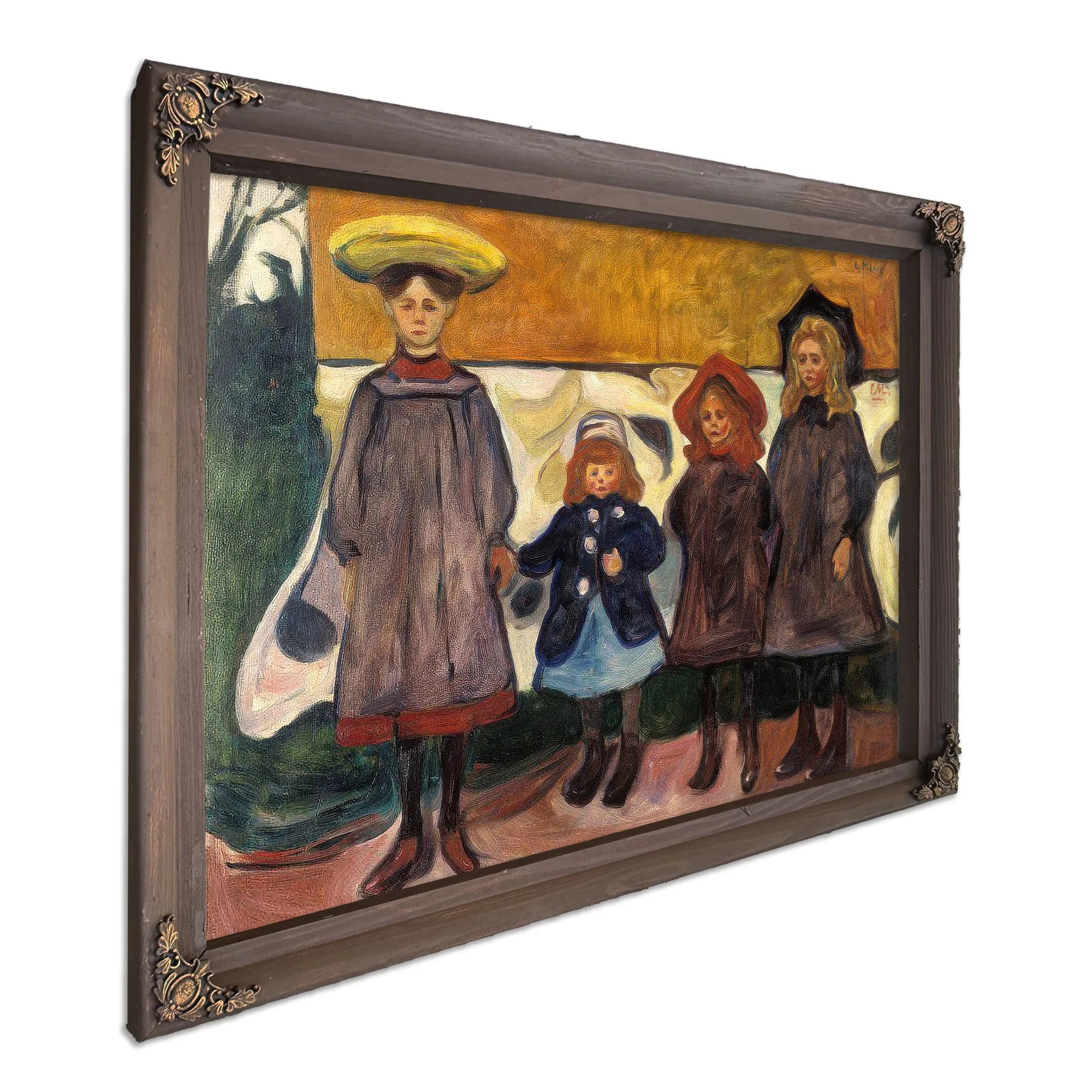 Four Girls In Asgardstrand 1903 87X111Cm Munch Museum M0488 3000X By Edvard Munch Fine Art Print