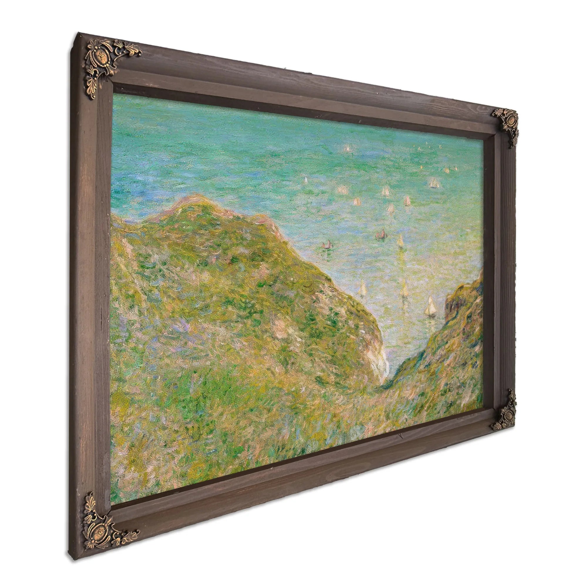 On The Cliff At Pourville Clear Weather By Claude Monet Fine Art Print