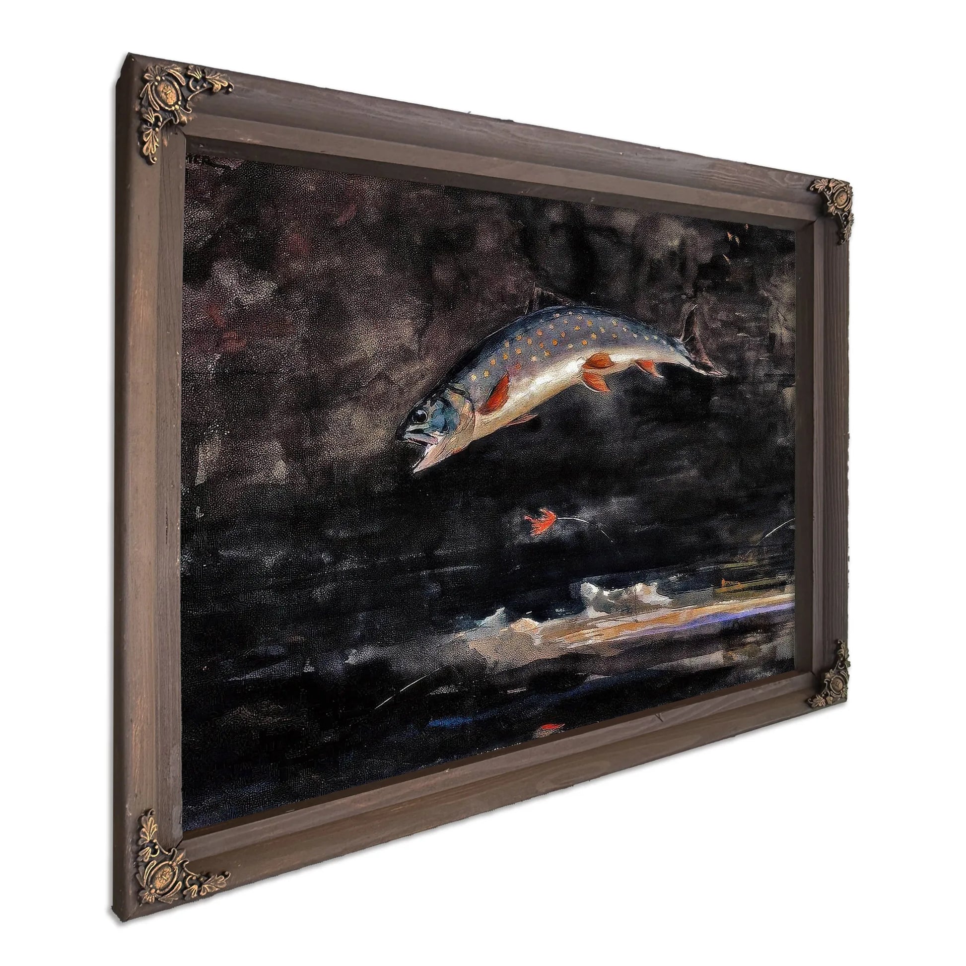 Jumping Trout By Winslow Homer Fine Art Print