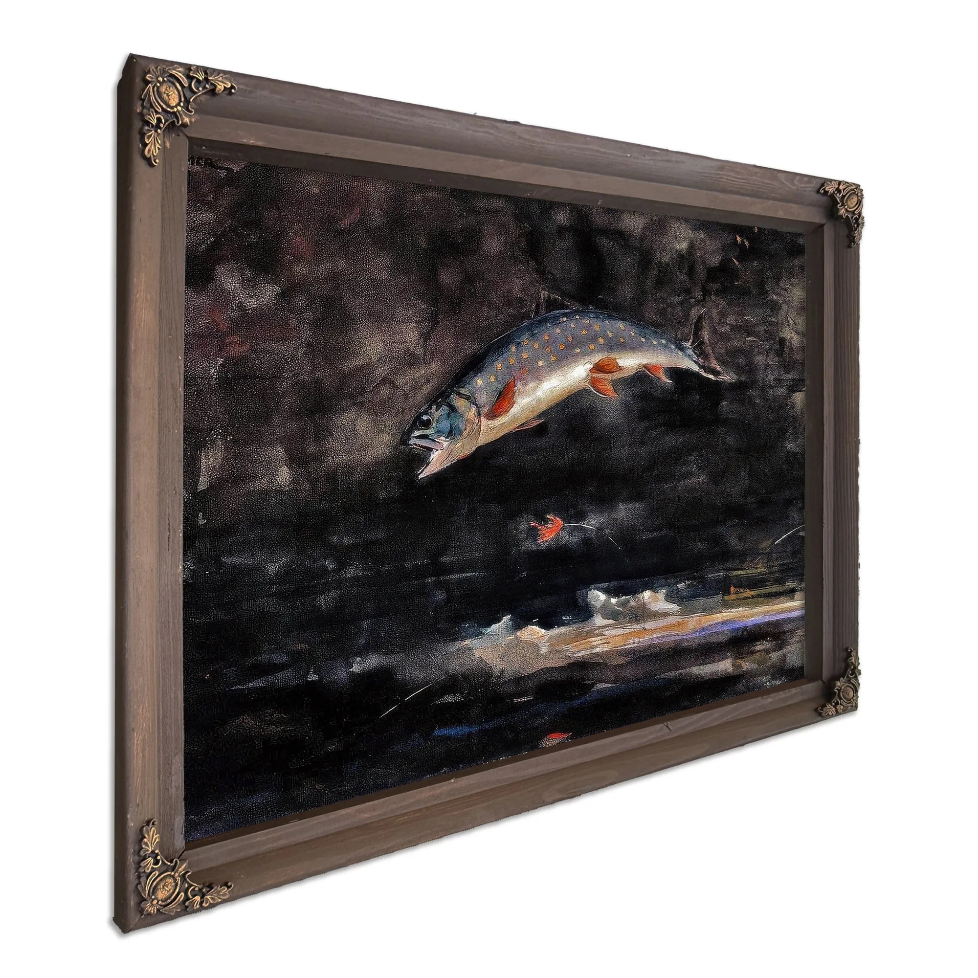 Jumping Trout By Winslow Homer Fine Art Print