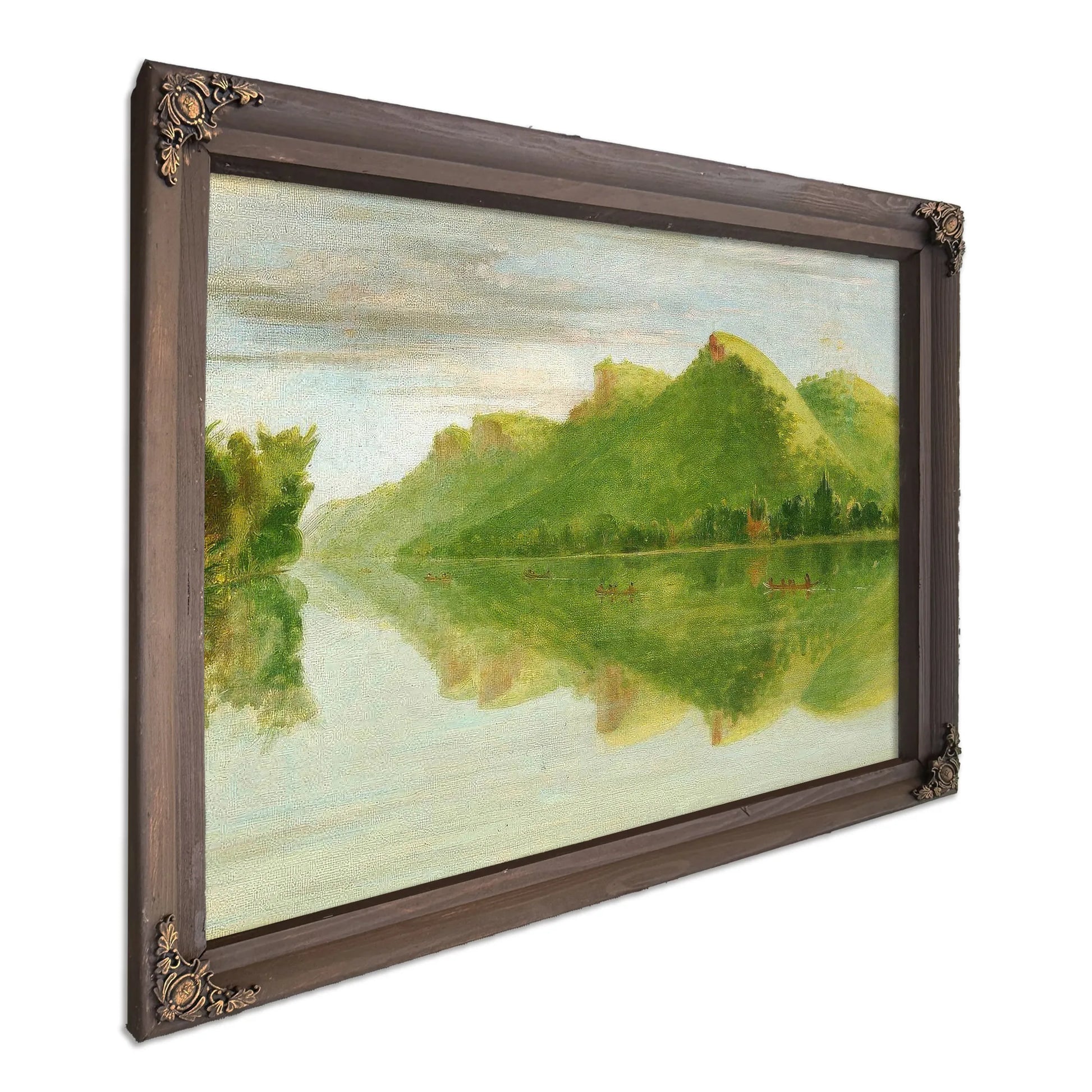 View On The Upper Mississippi, Beautiful Prairie Bluffs By George Catlin Fine Art Print