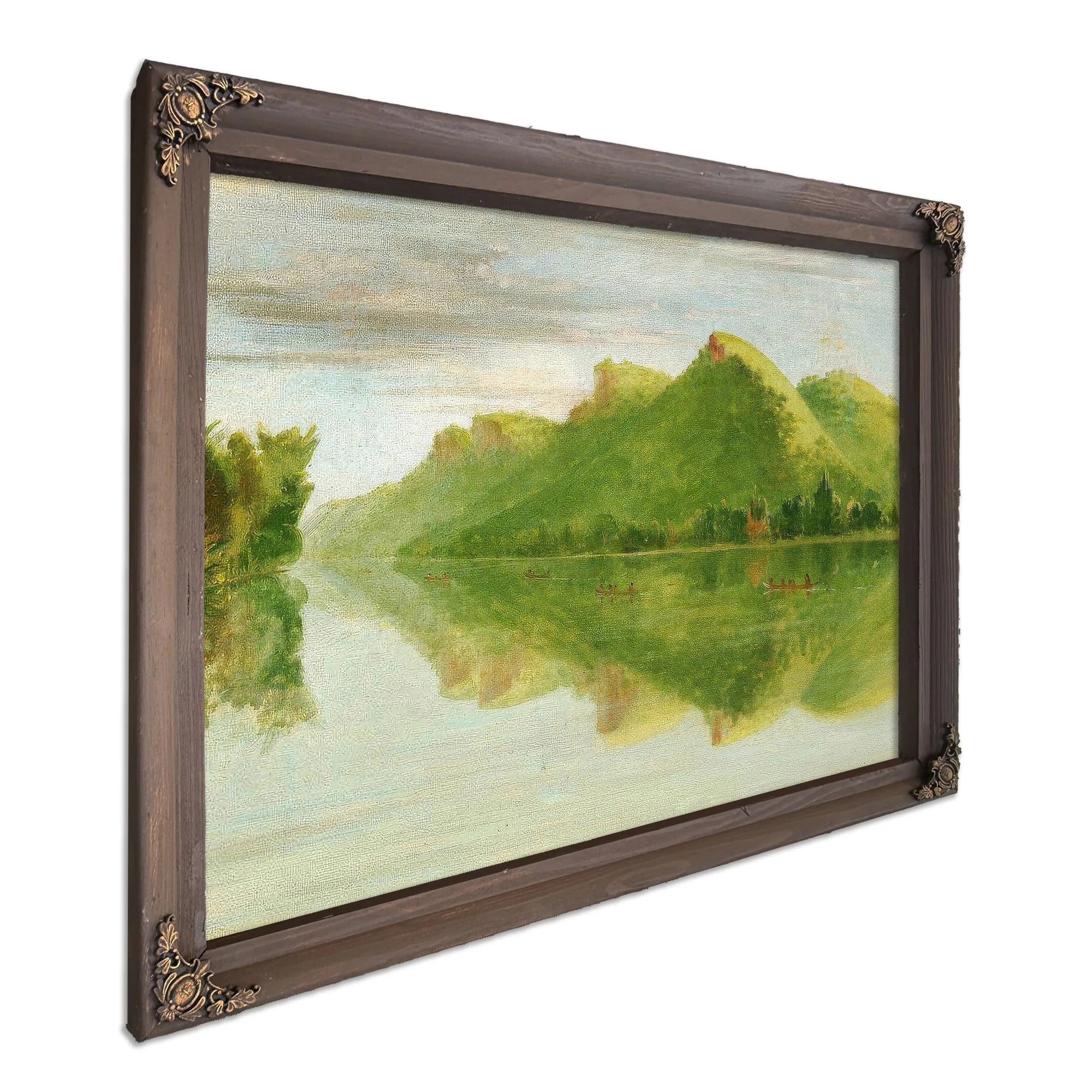 View On The Upper Mississippi, Beautiful Prairie Bluffs By George Catlin Fine Art Print