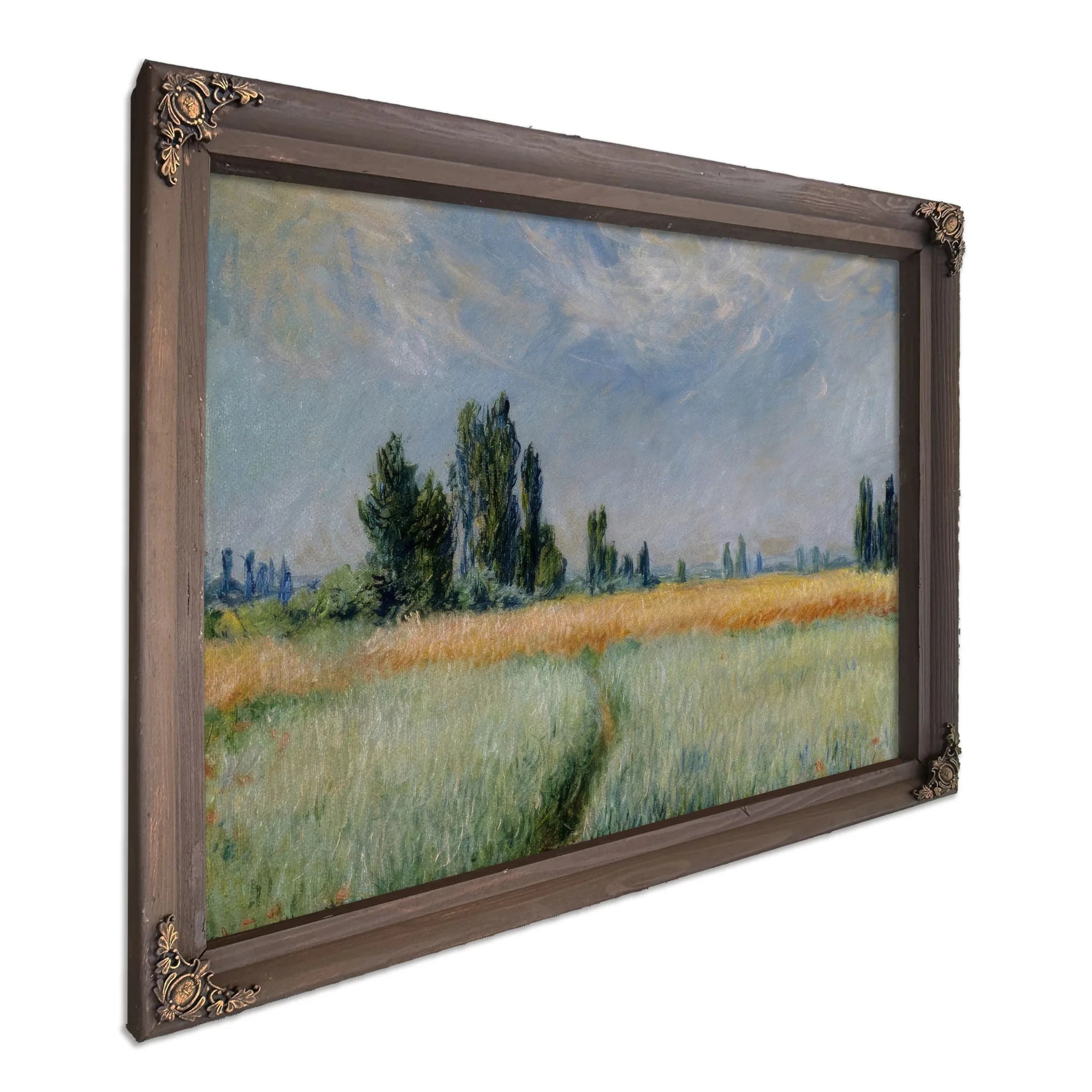 Wheat Field By Claude Monet Fine Art Print