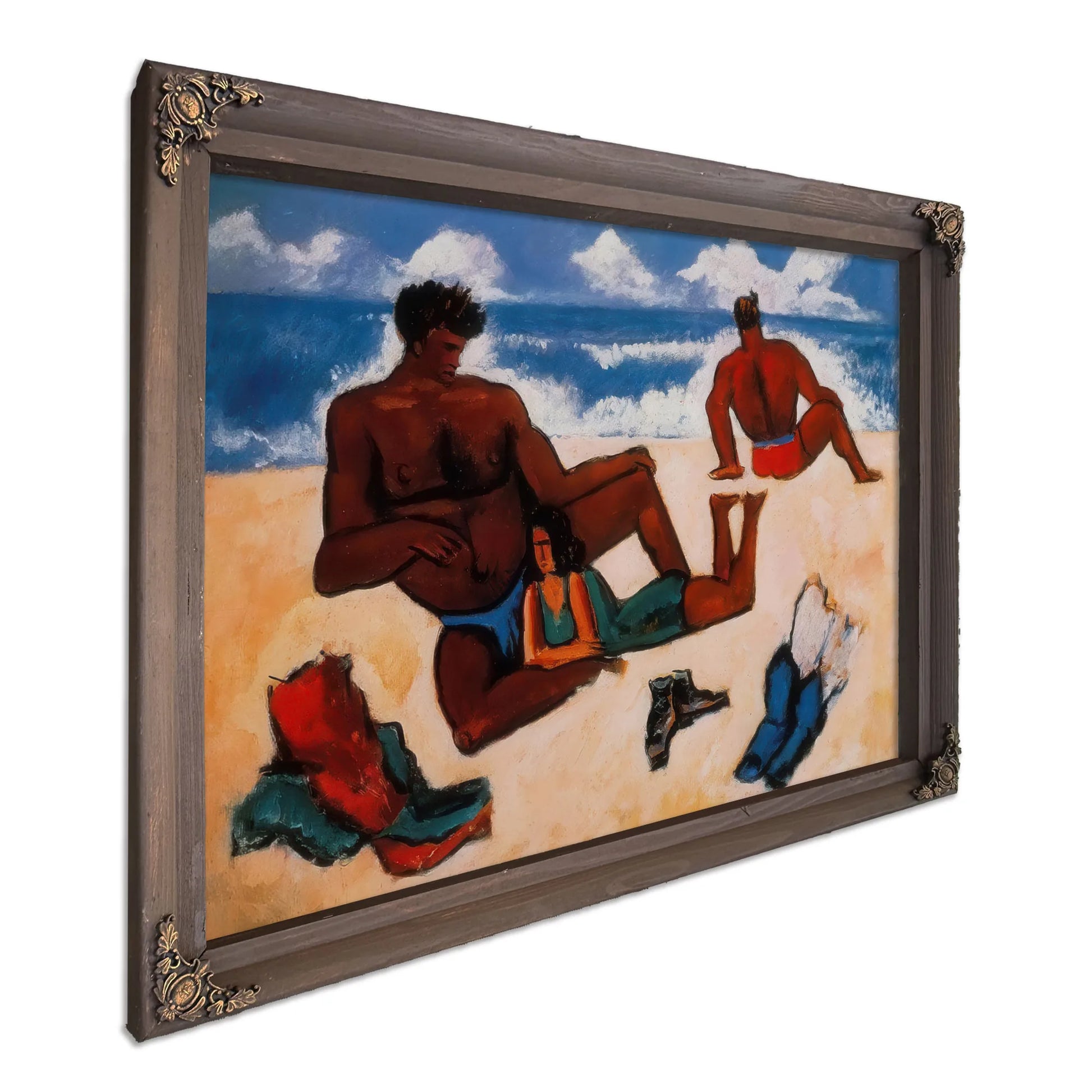 On The Beach By Marsden Hartley Fine Art Print