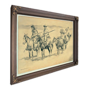 Buffalo Meat For The Post  by Frederic Remington