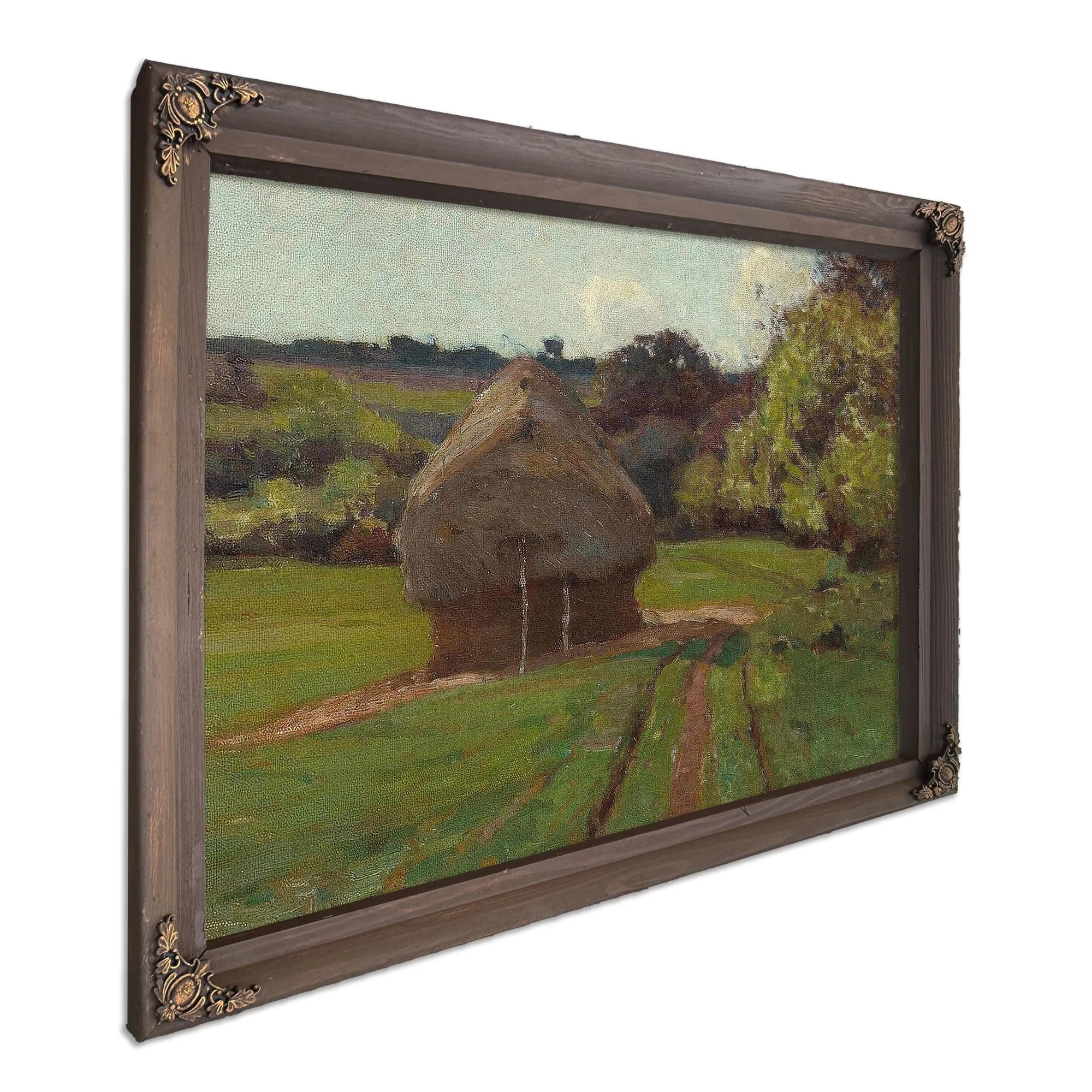Haystacks By William Wendt Fine Art Print