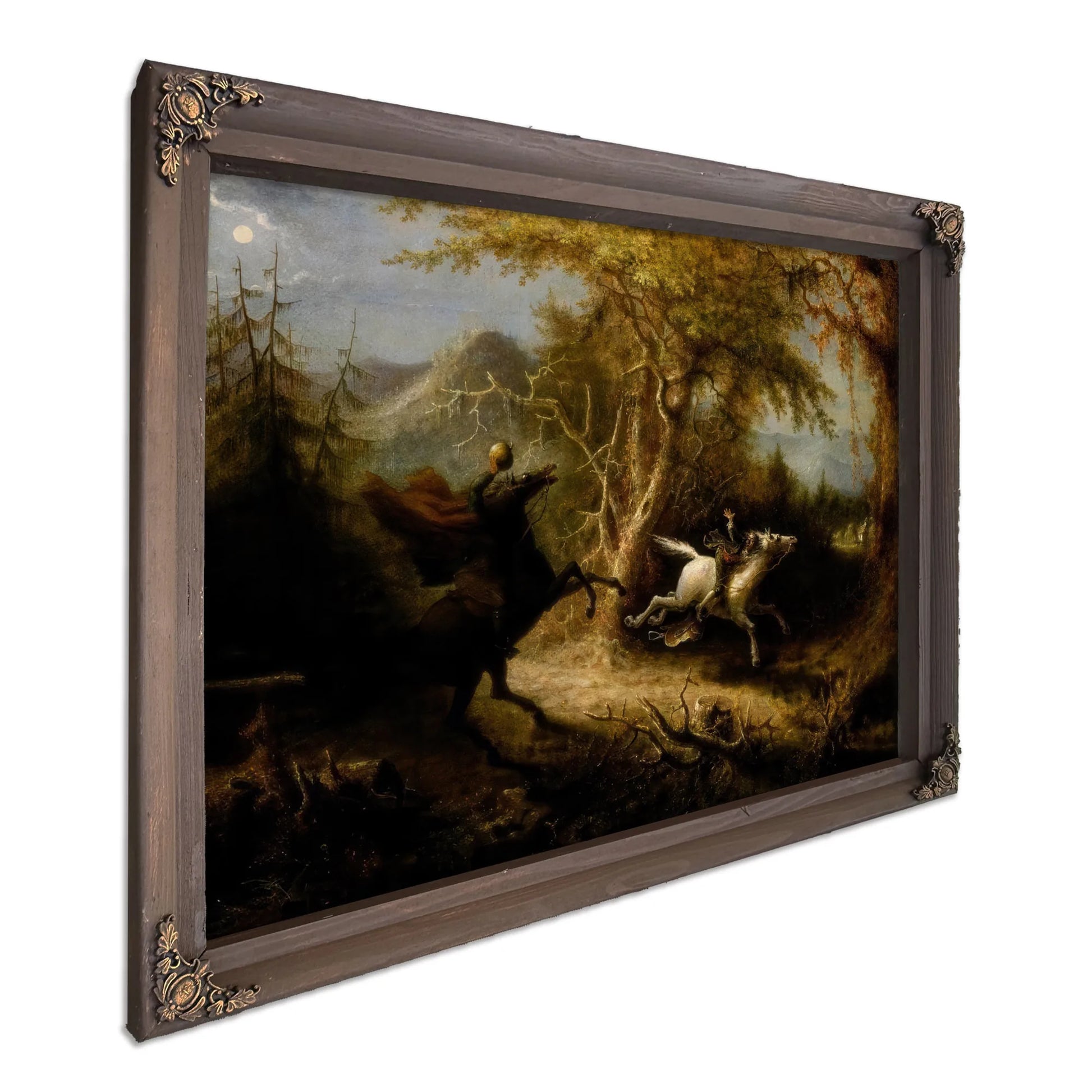 The Headless Horseman Pursuing Ichabod Crane By John Quidor Fine Art Print