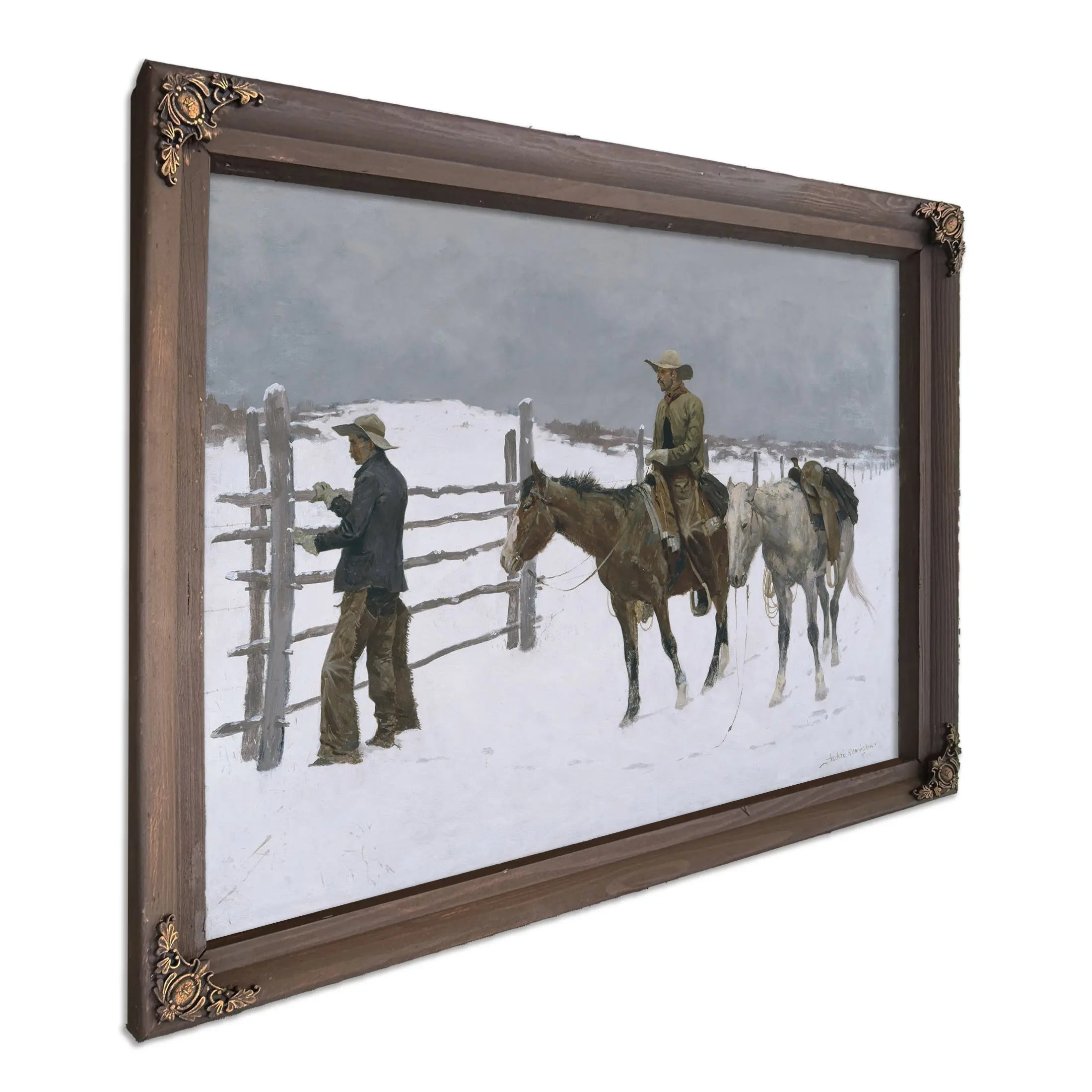 The Fall Of The Cowboy By Frederic S Remington  by Frederic Remington